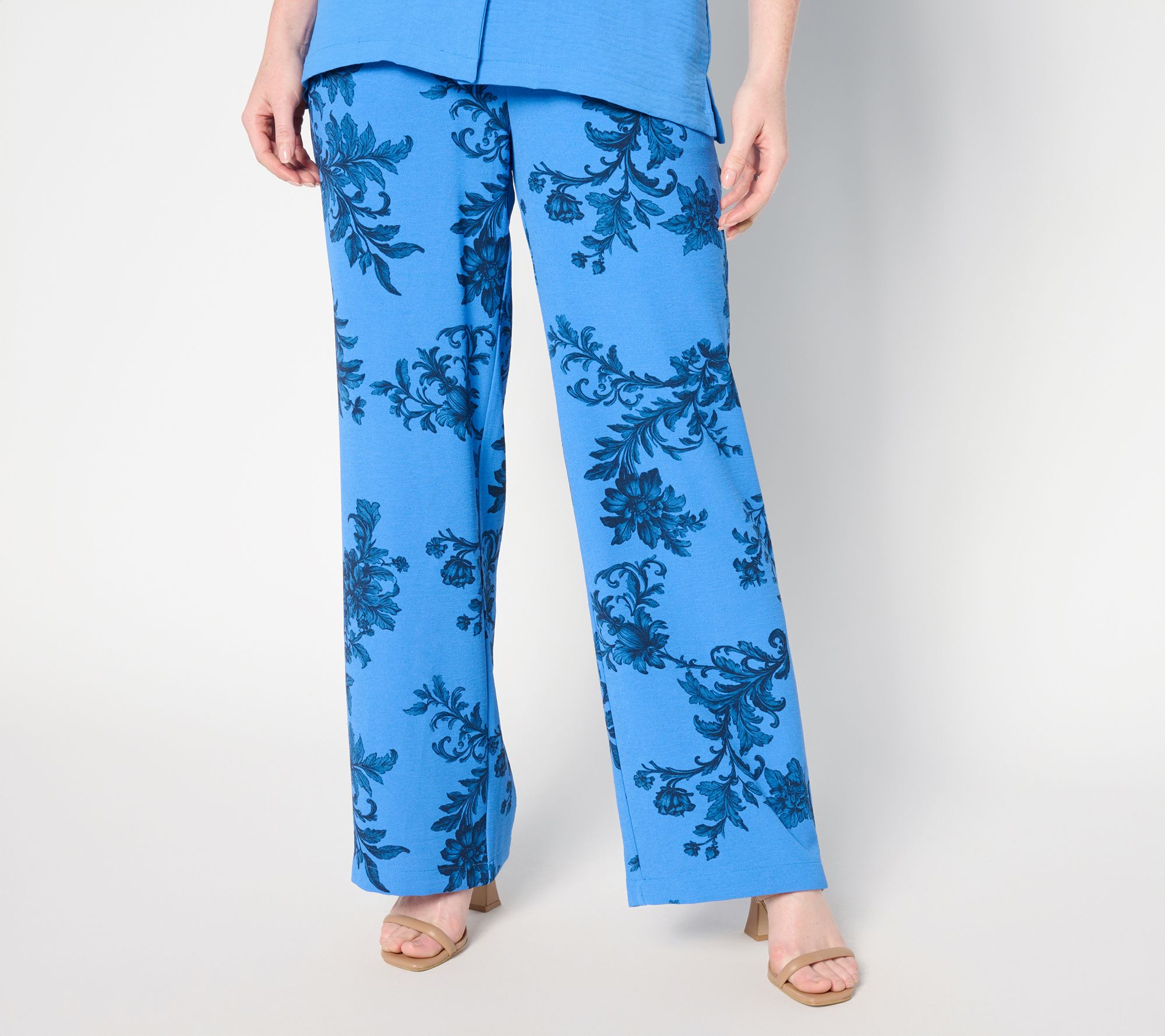 Attitudes by Renee Regular Printed Woven Full Length Pants