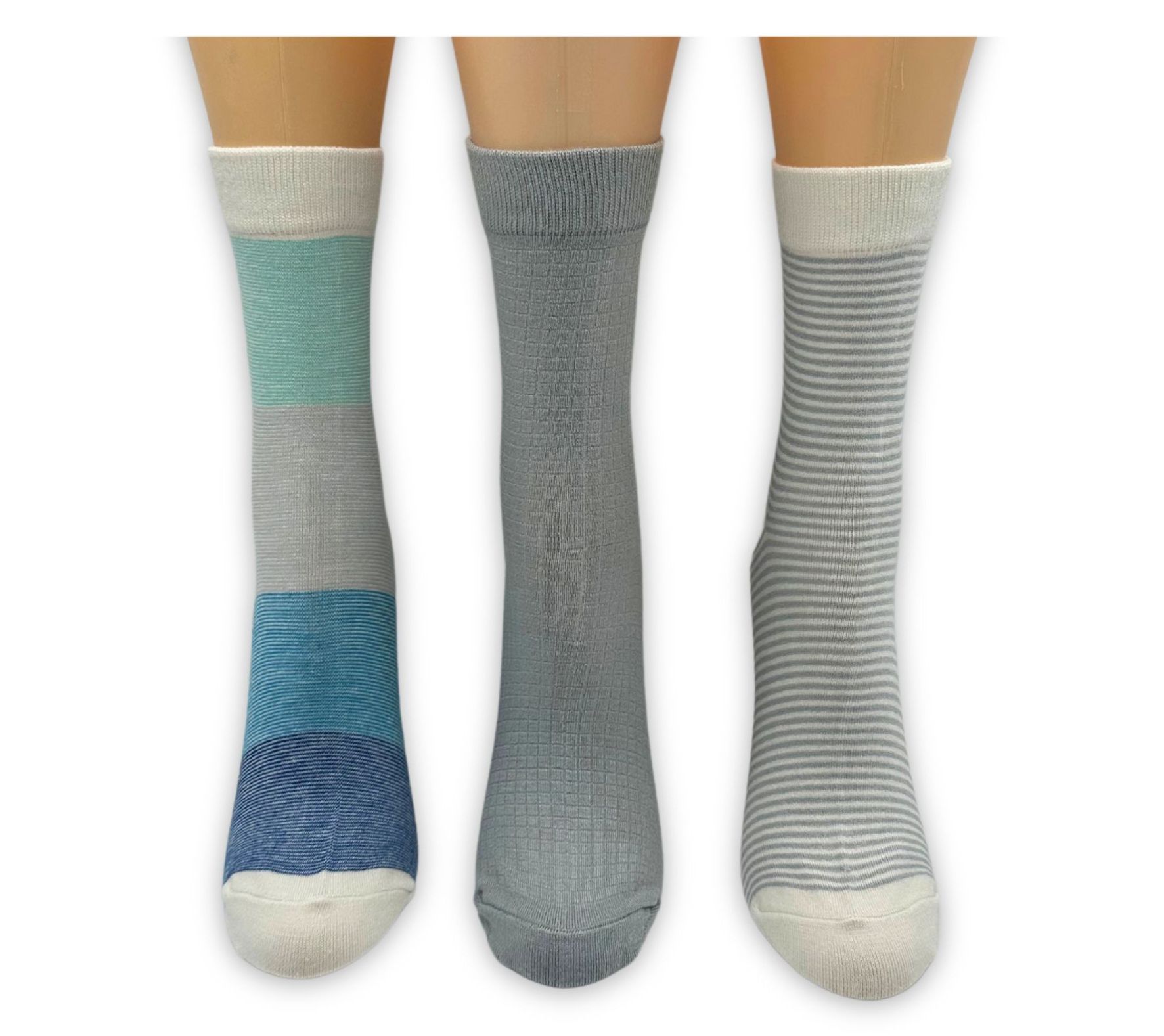 Brookstone Ladies' Set of 3 Rayon from Bamboo Crew Socks