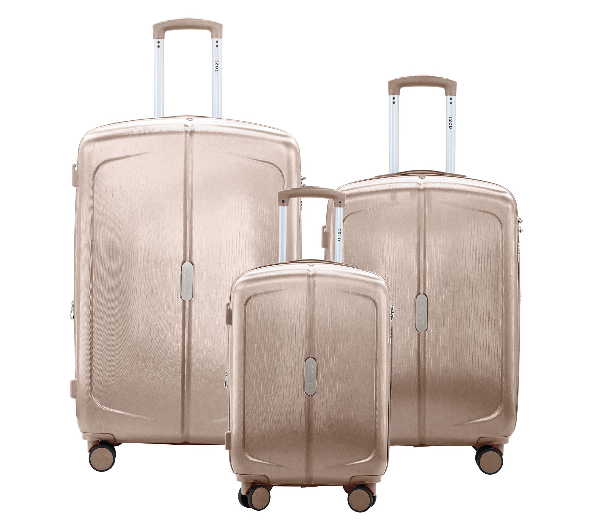 IZOD Mateo ABS 3-Piece Spinner Luggage Set - 20/24/28"