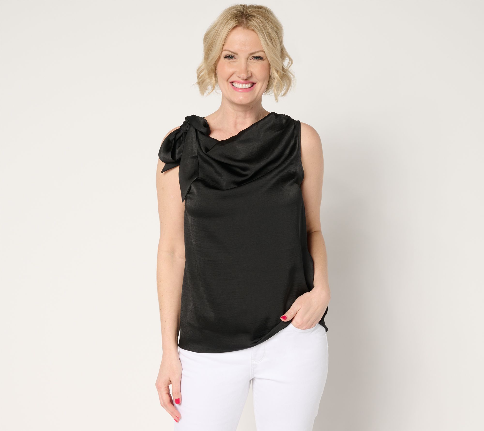 "As Is" Me by Jennie Garth Barton Bow Blouse