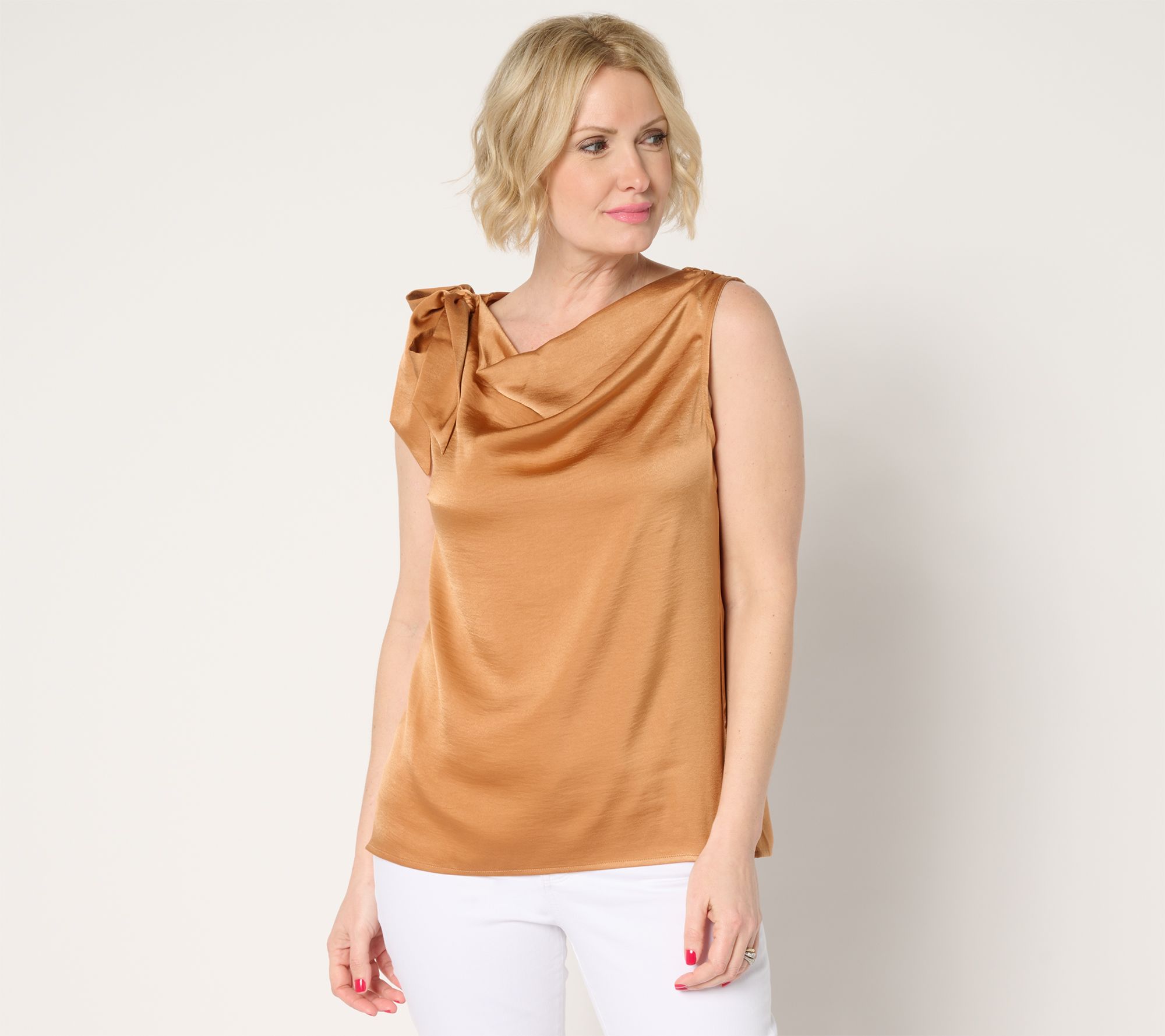 "As Is" Me by Jennie Garth Barton Bow Blouse