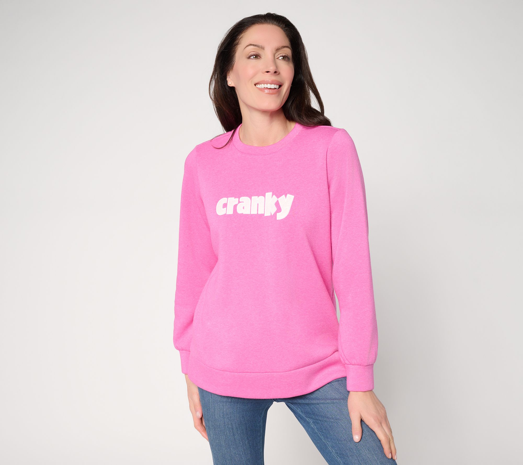Belle by Kim Gravel Cranky Sponge Fleece Sweatshirt