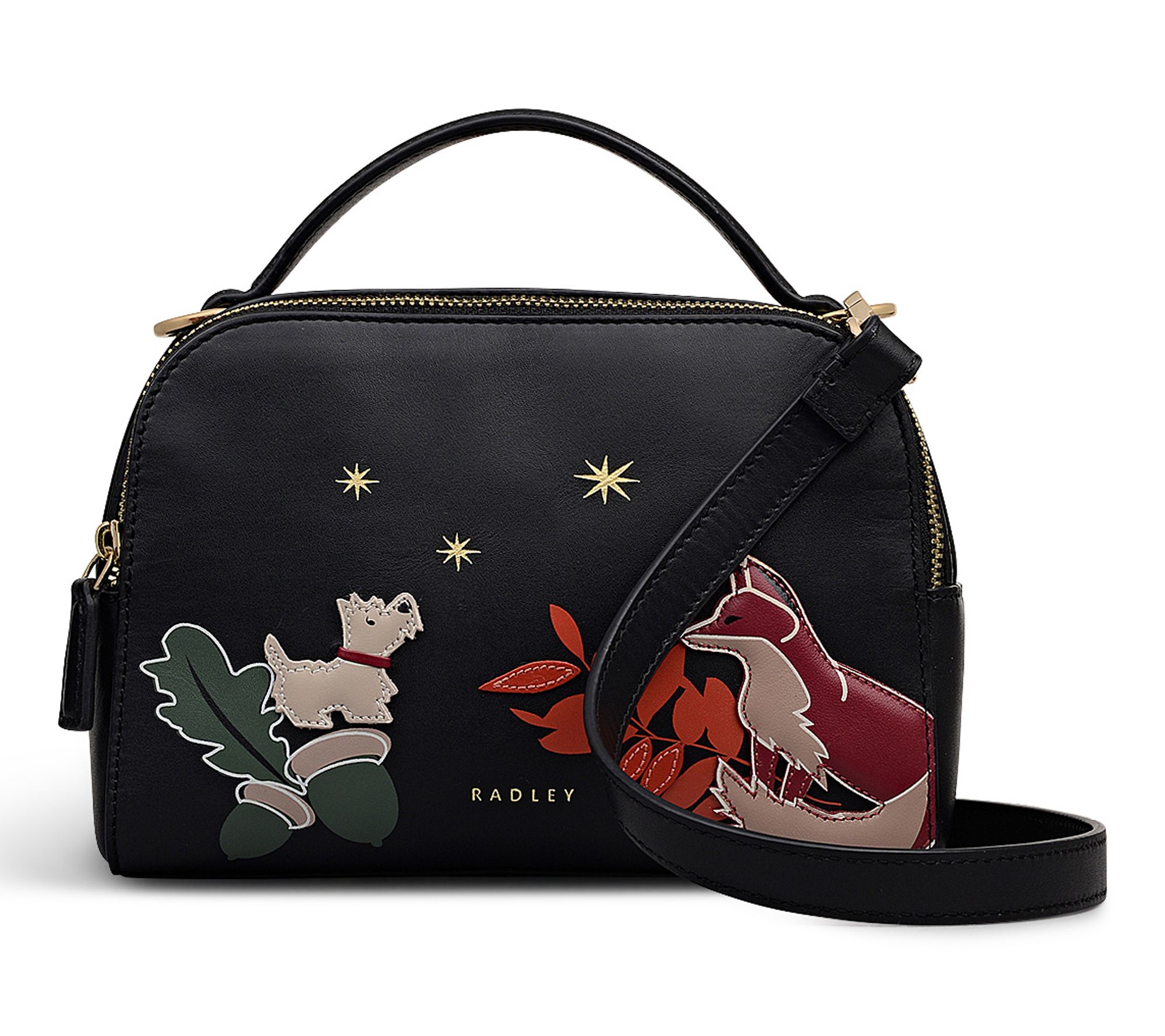 RADLEY Fleeting Fox Small Zip LeatherCrossbody