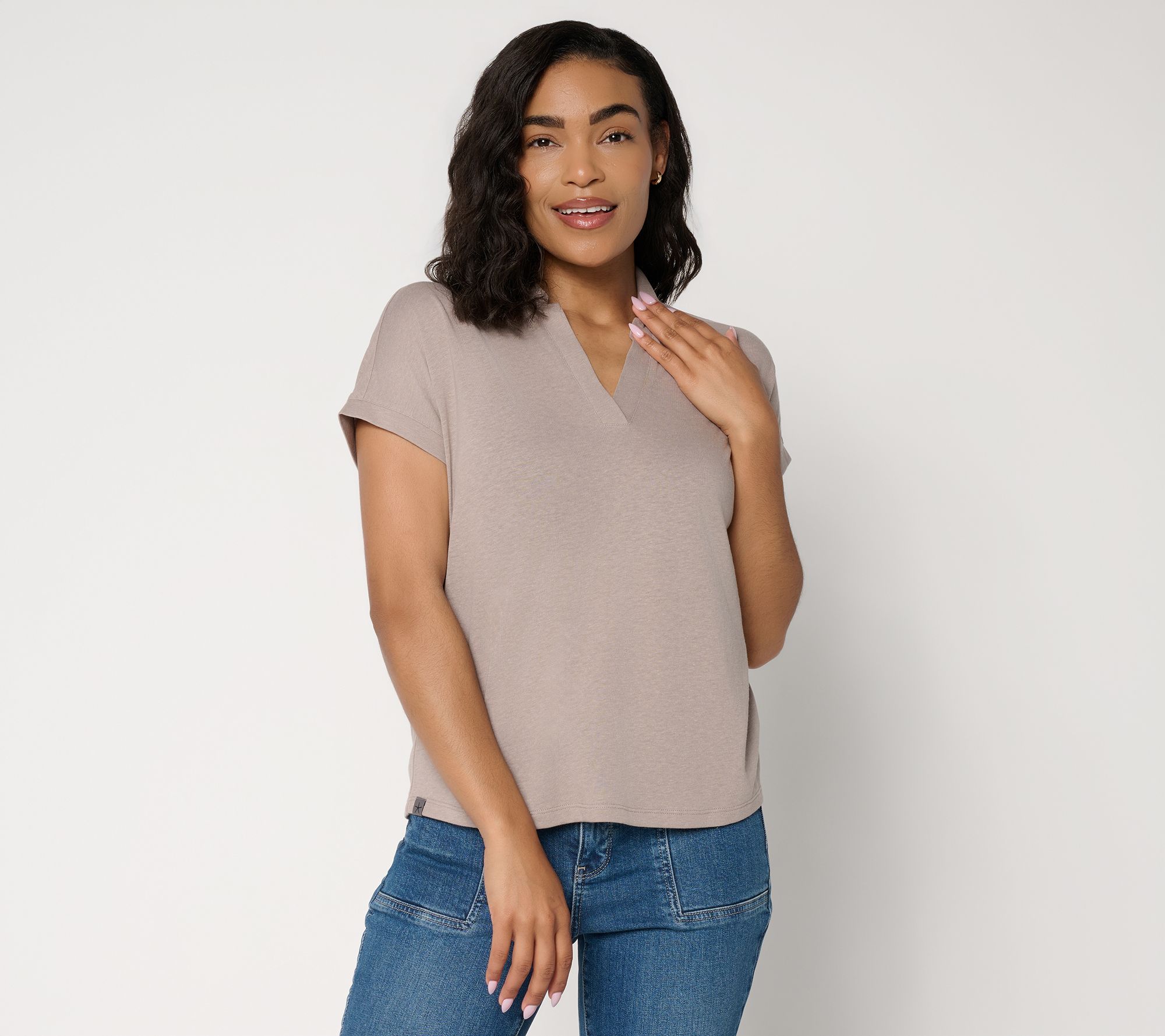 Barefoot Dreams Slub Jersey Polo