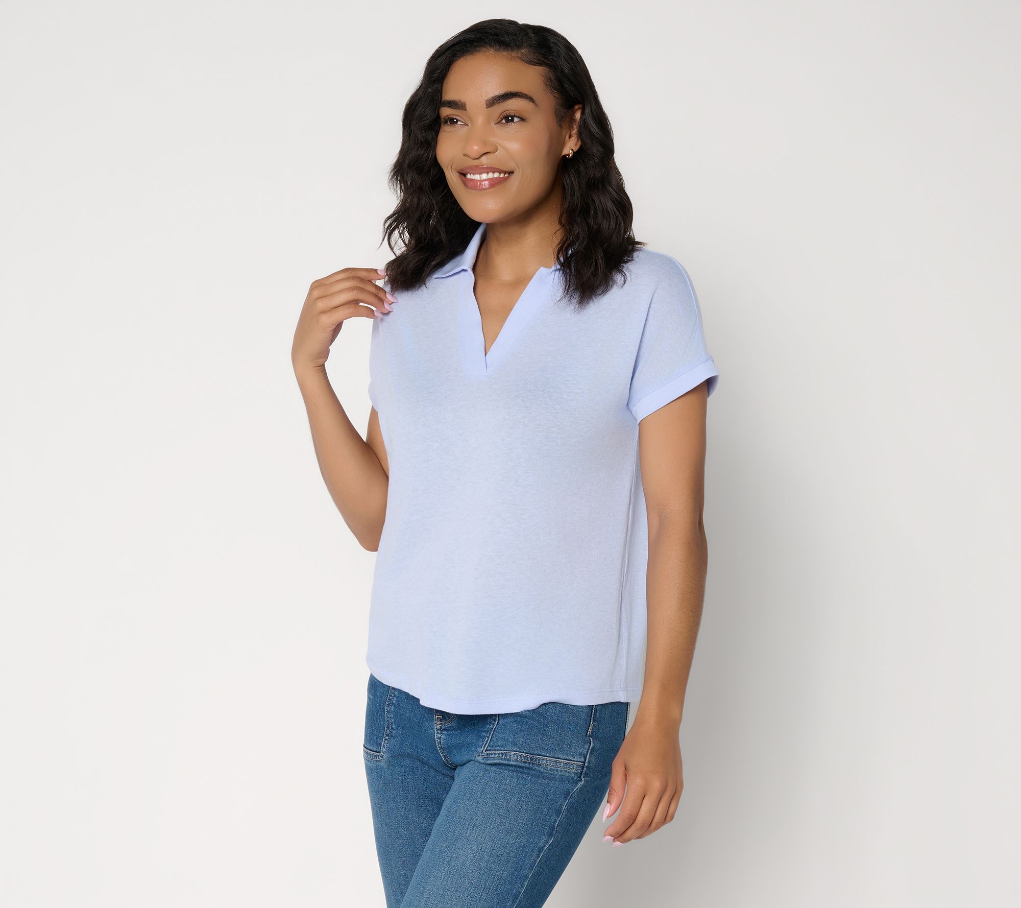 Barefoot Dreams Slub Jersey Polo