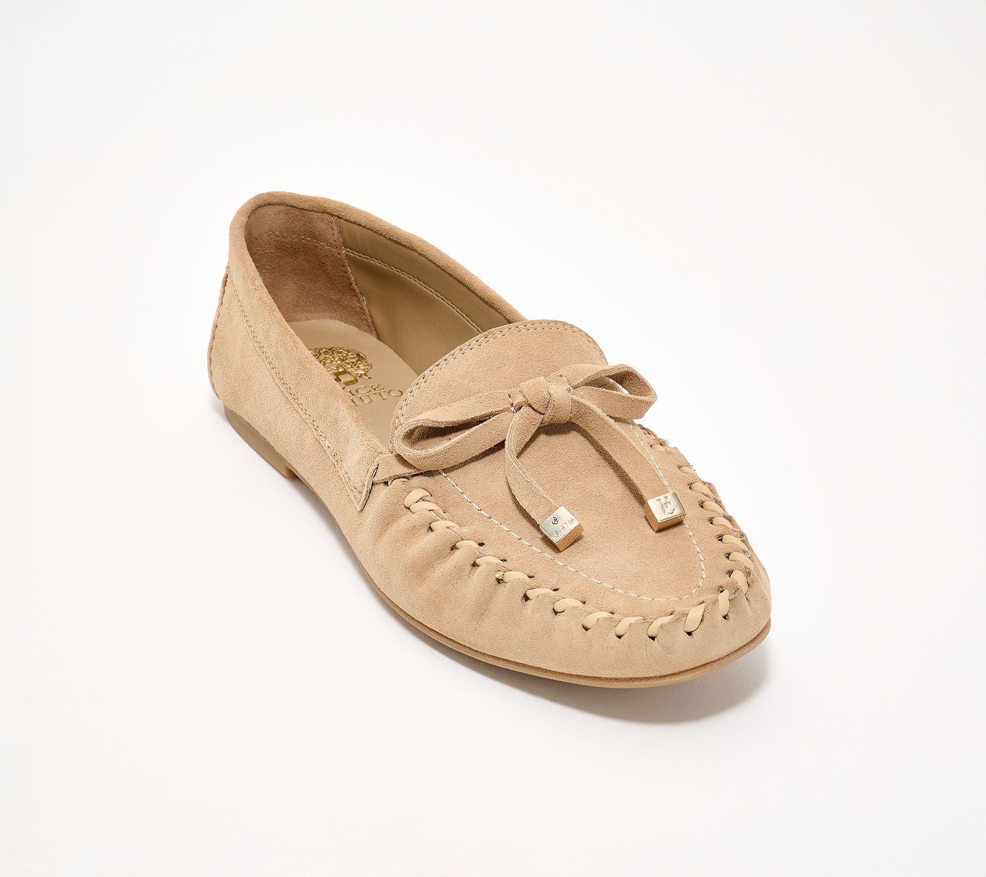 Vince Camuto Ruched Leather Loafers - Katenas