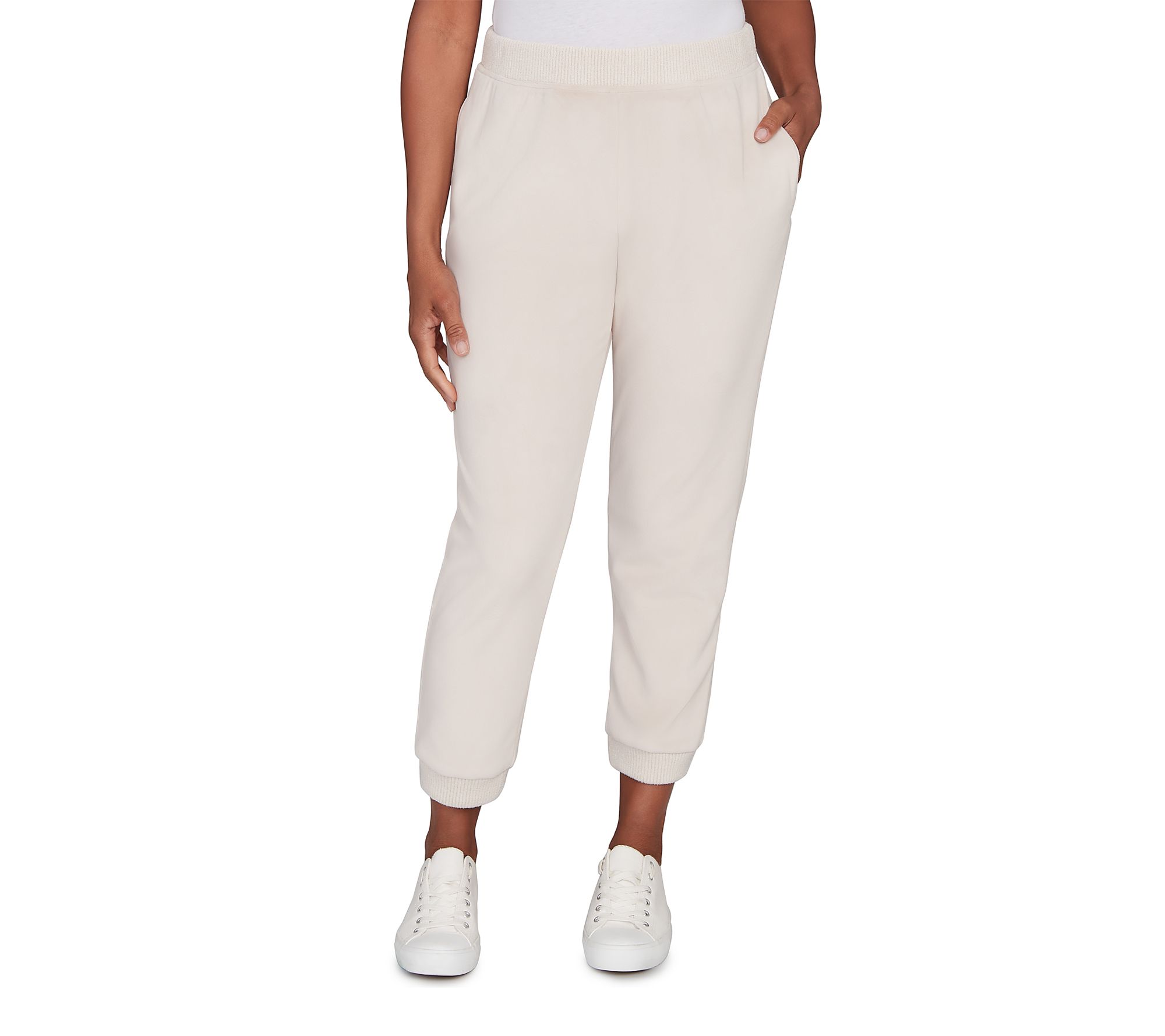 Alfred Dunner Petite Soft Luxe Knit Jogger Pants