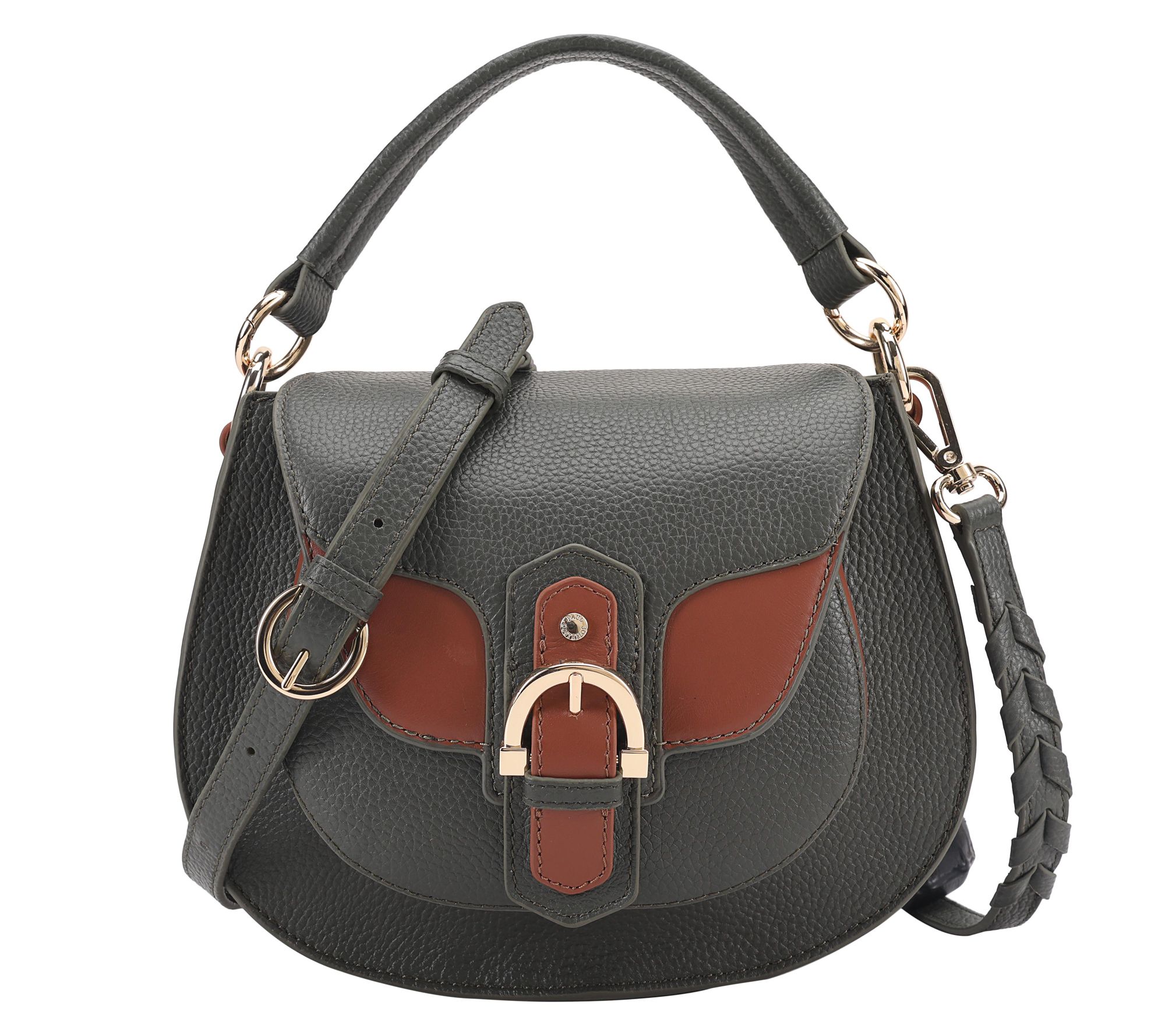 Paul Costelloe Dressage Leather Saddle Bag with Crossbody Strap