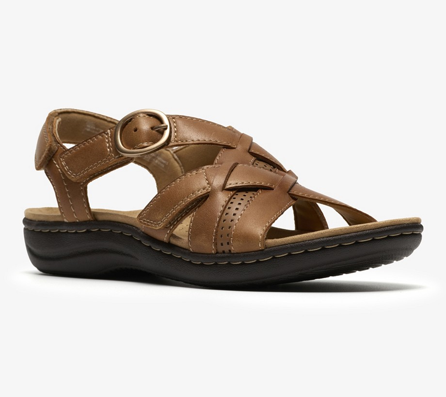 Clarks Collection Leather Sandals -Laurieann Mae
