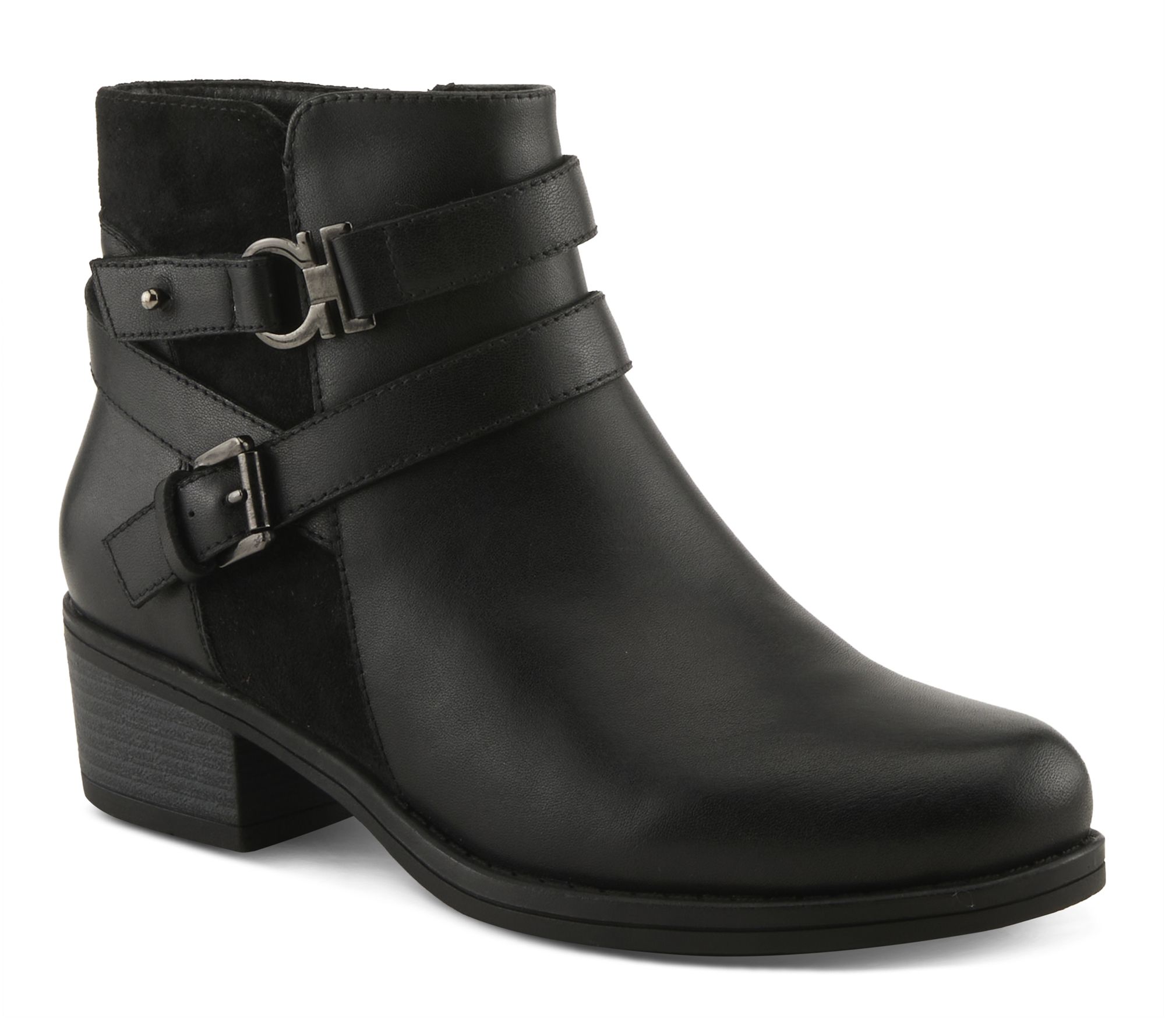 Spring Step Leather Combo Booties - Kochela