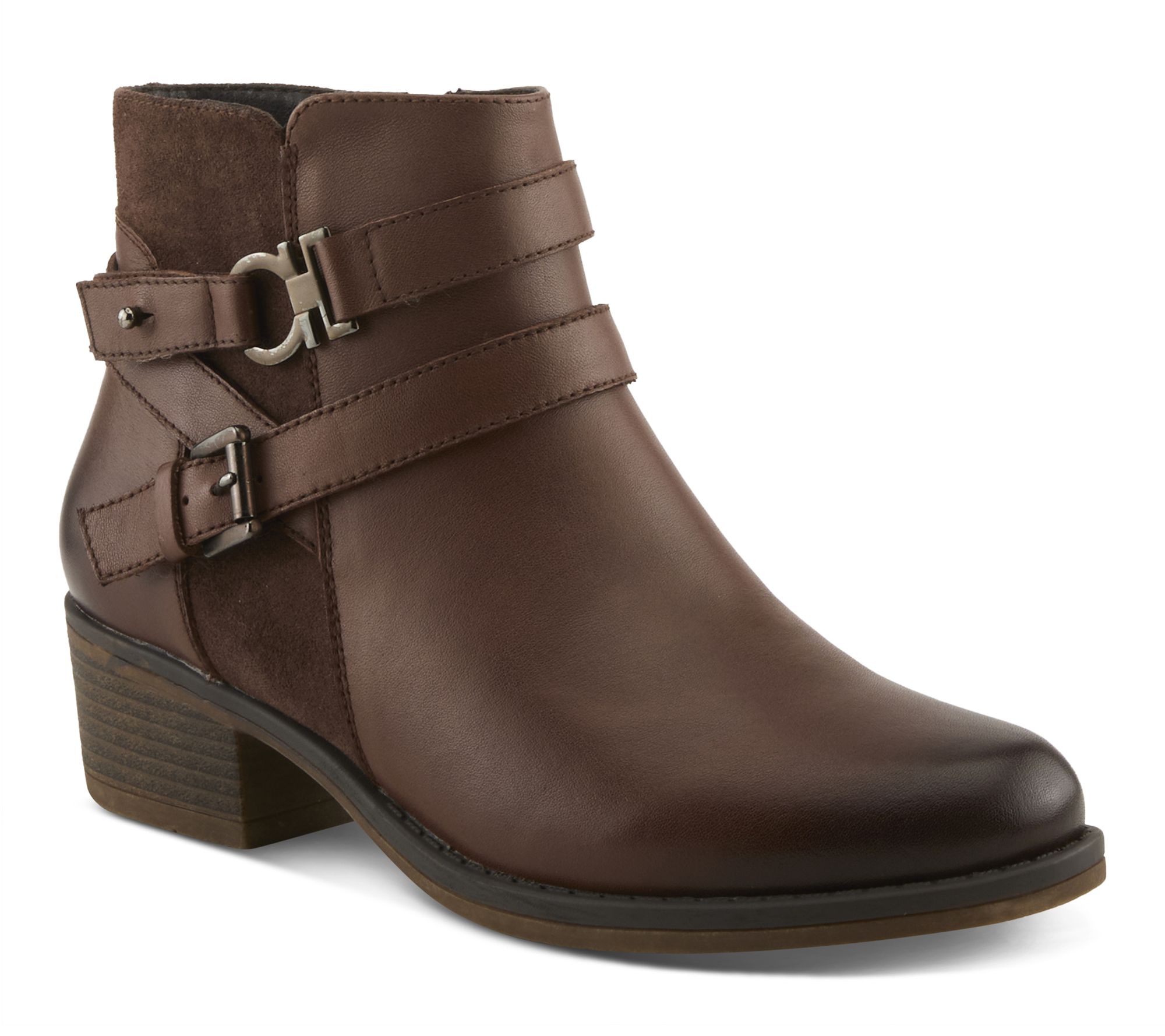 Spring Step Leather Combo Booties - Kochela