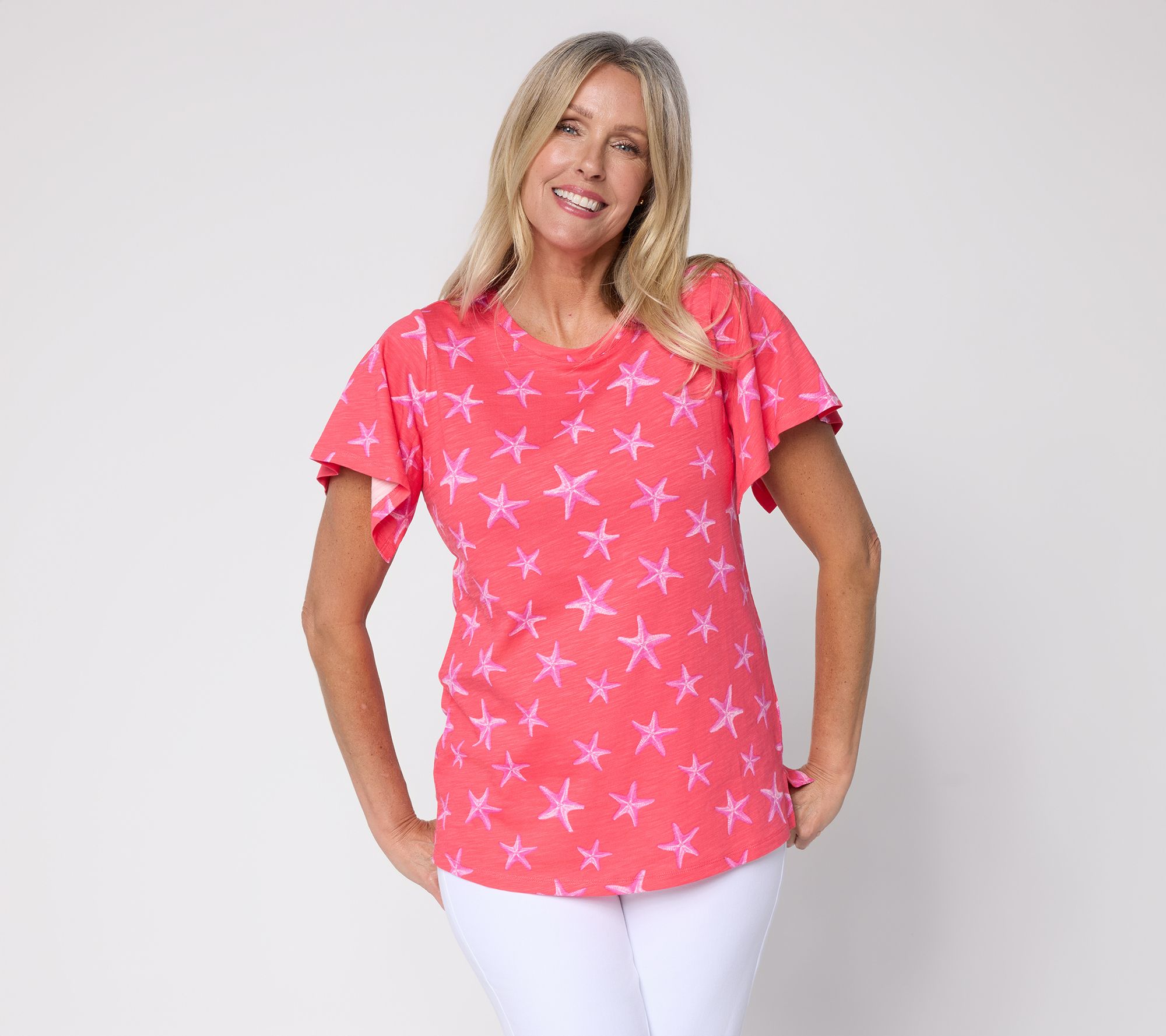 Liberty Belles by Kim Gravel Slub Knit Baby I'm a Starfish Top