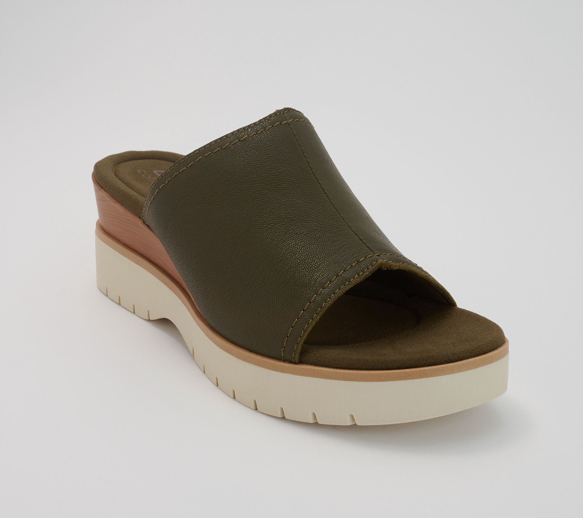  Clarks Collection Leather Slide Sandals -Diaz Slide