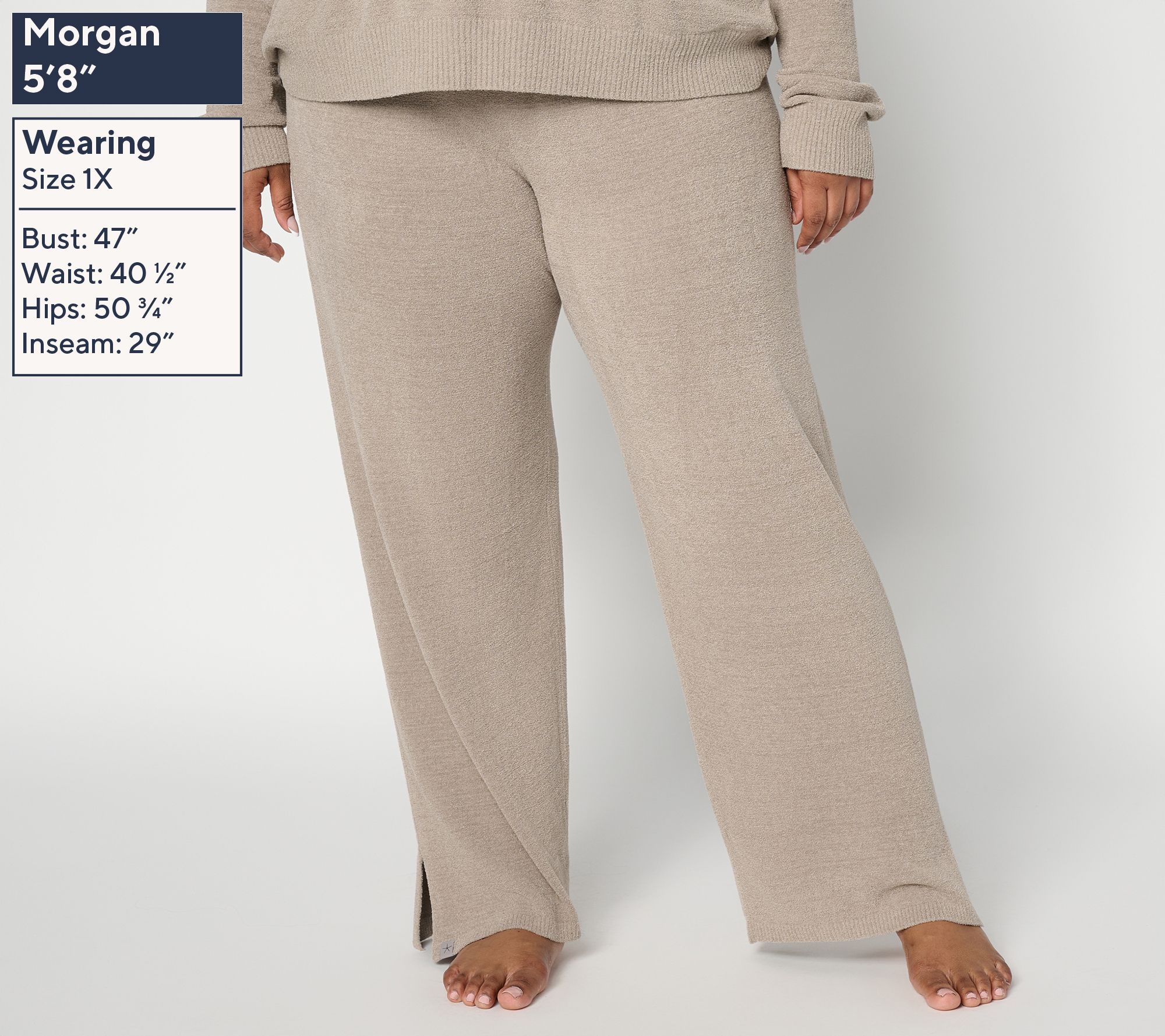 Barefoot Dreams CozyChic Ultra Lite Contrast Drawcord Pant | QVC