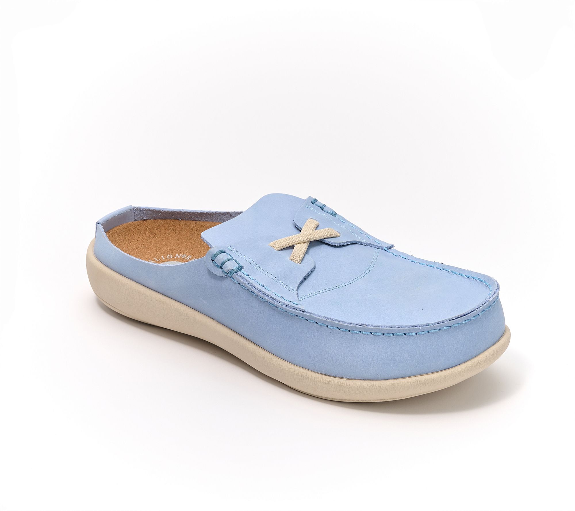 Revitalign Orthotic Leather Nautical Mules Siesta Leeward