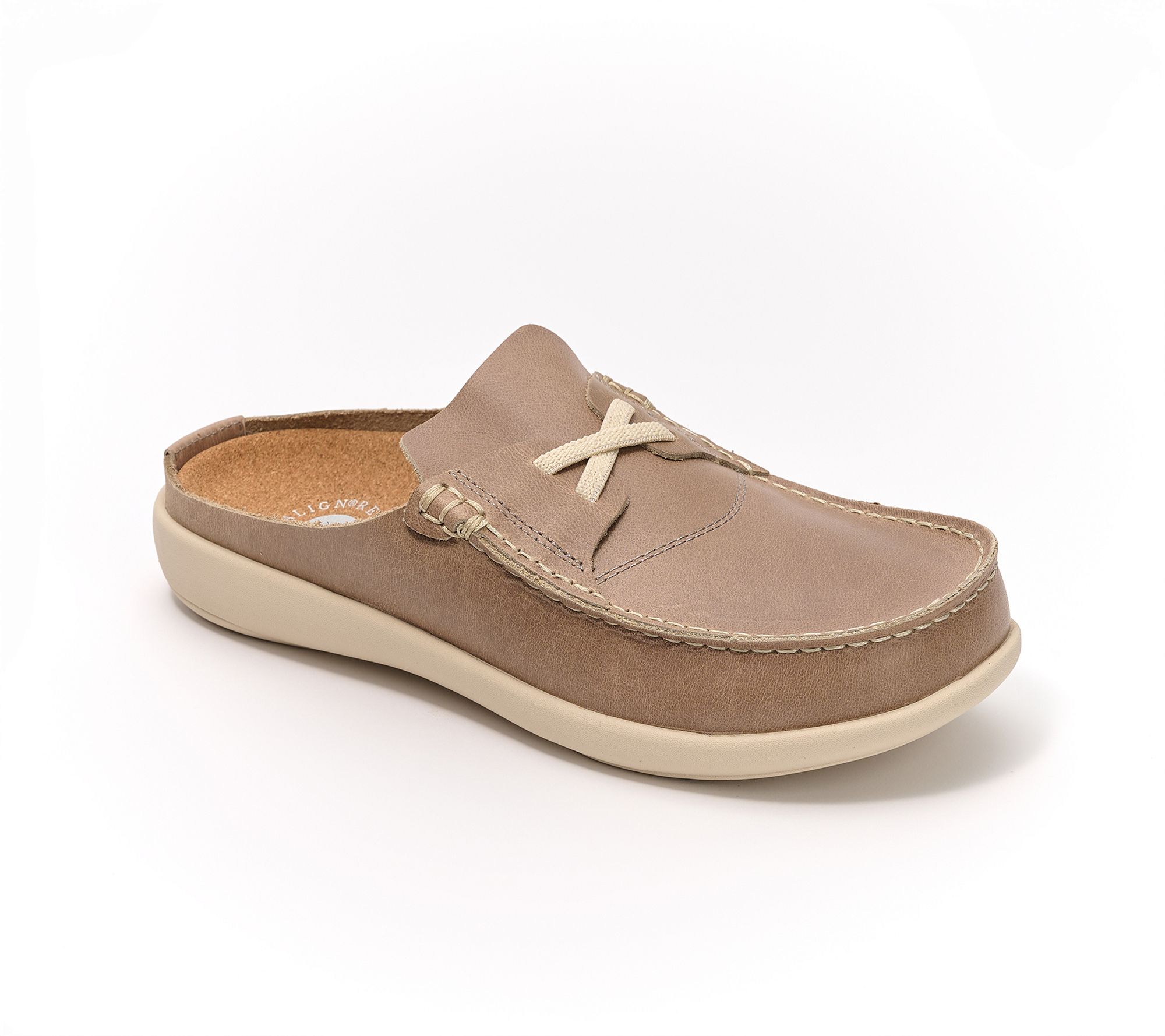 Revitalign Orthotic Leather Nautical Mules Siesta Leeward