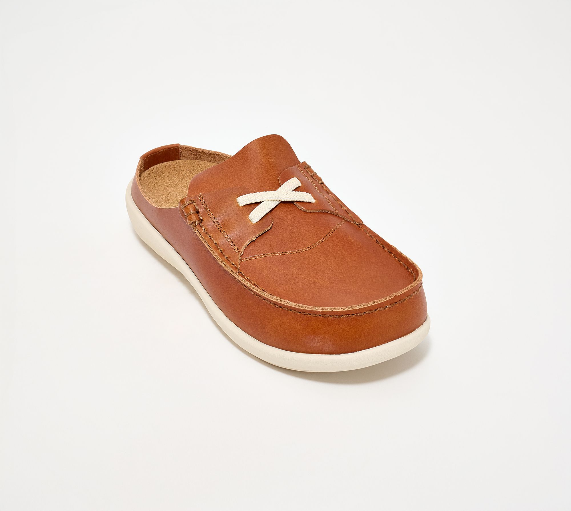 Revitalign Orthotic Leather Nautical Mules Siesta Leeward