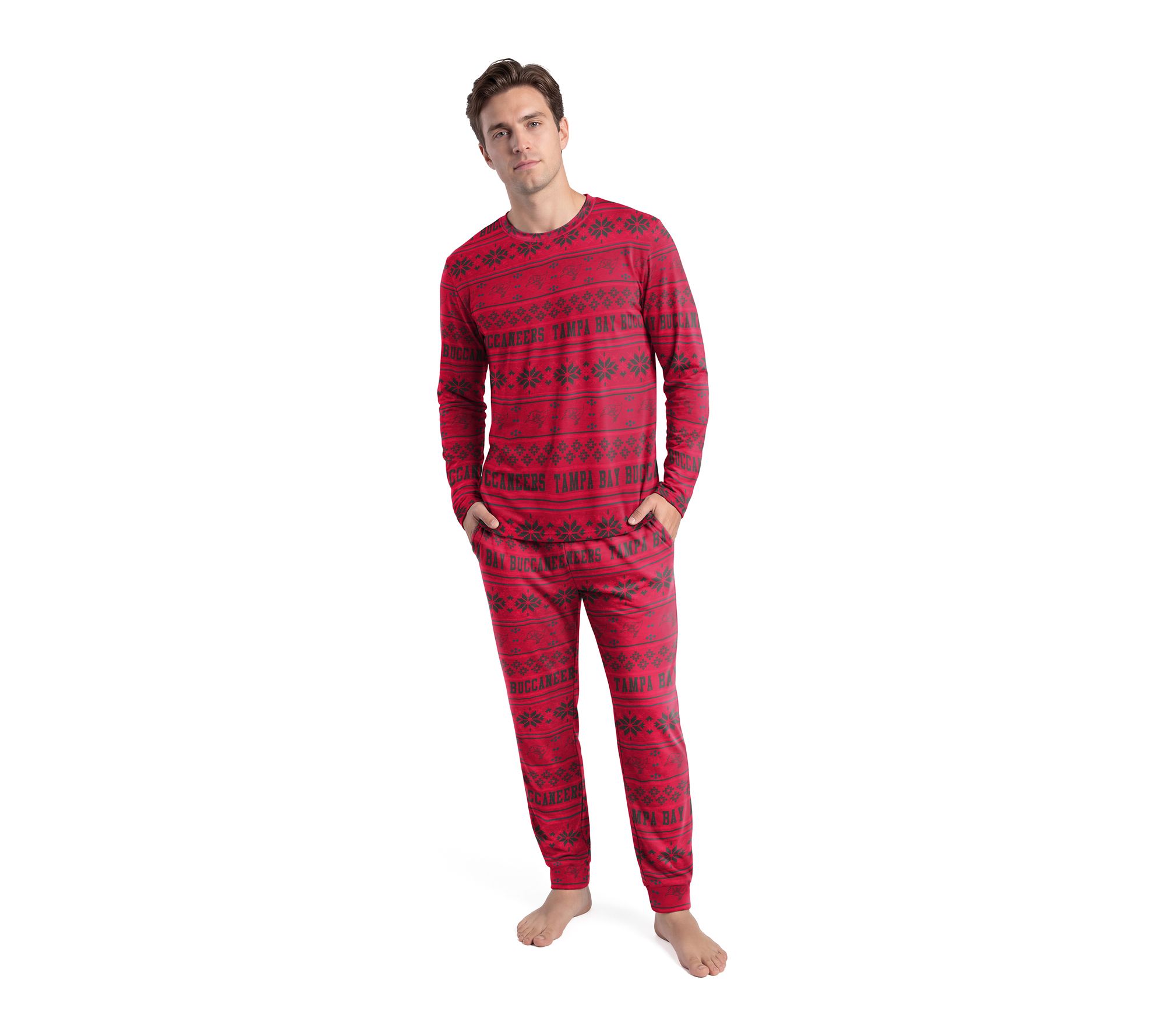 NFL Officially Licensed Men's Jubilee LS Top an d Pant Set
