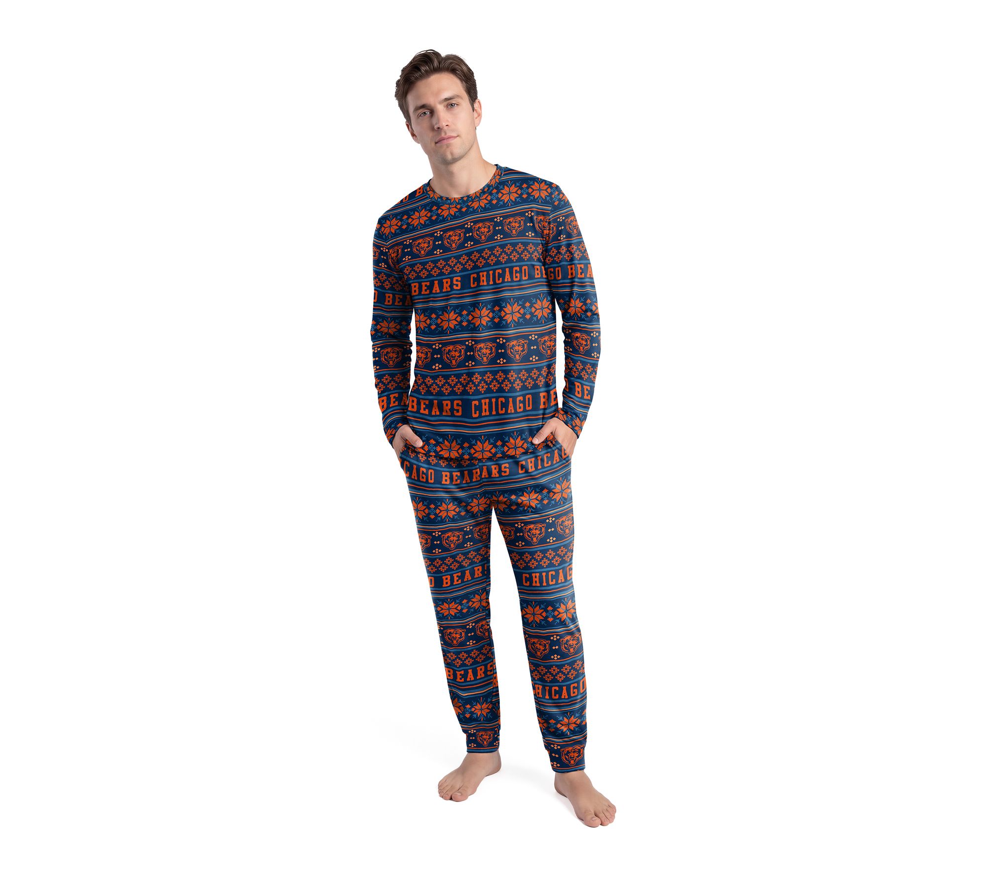 NFL Officially Licensed Men's Jubilee LS Top and Pant Set