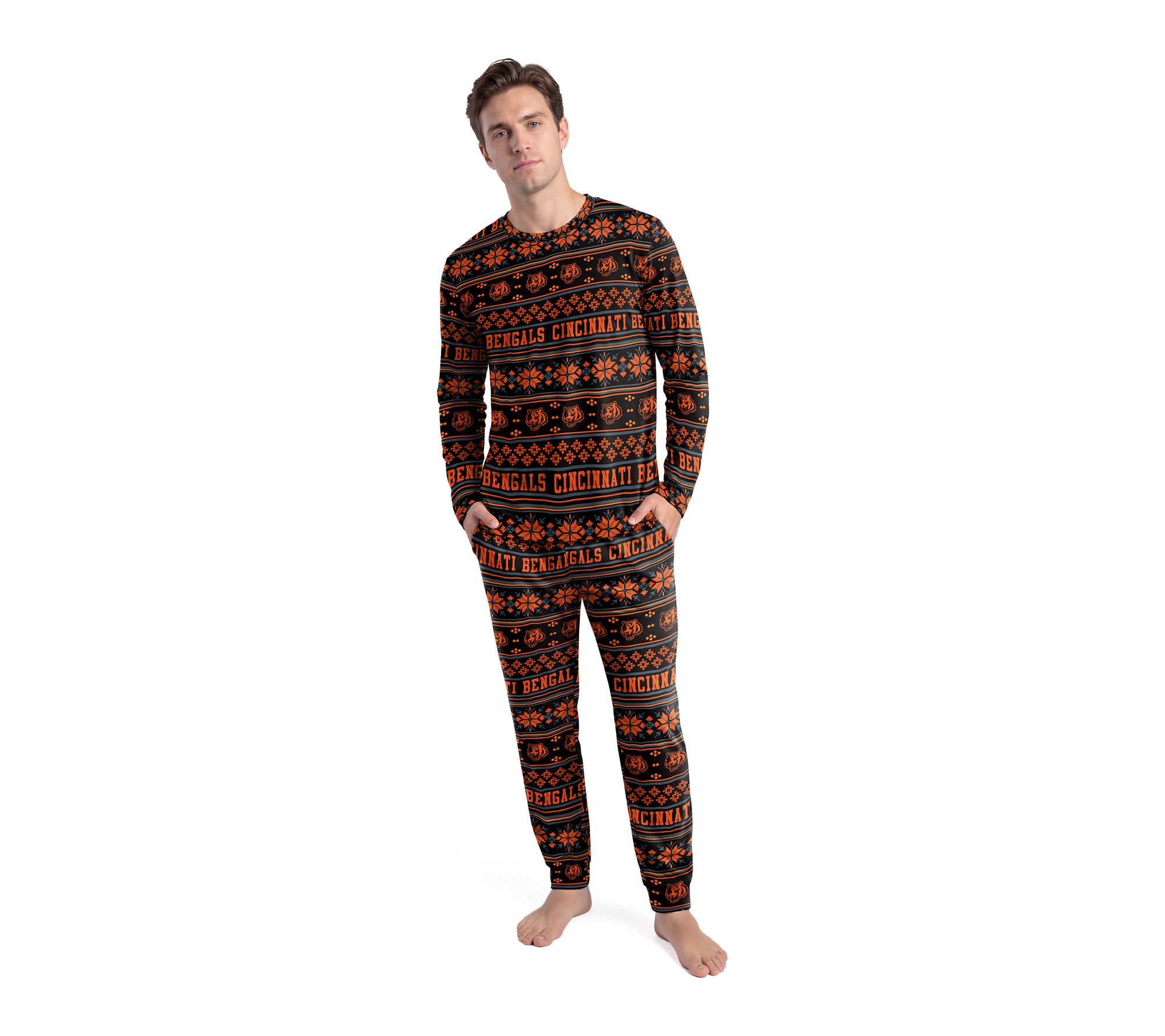 NFL Officially Licensed Men's Jubilee LS Top and Pant Set