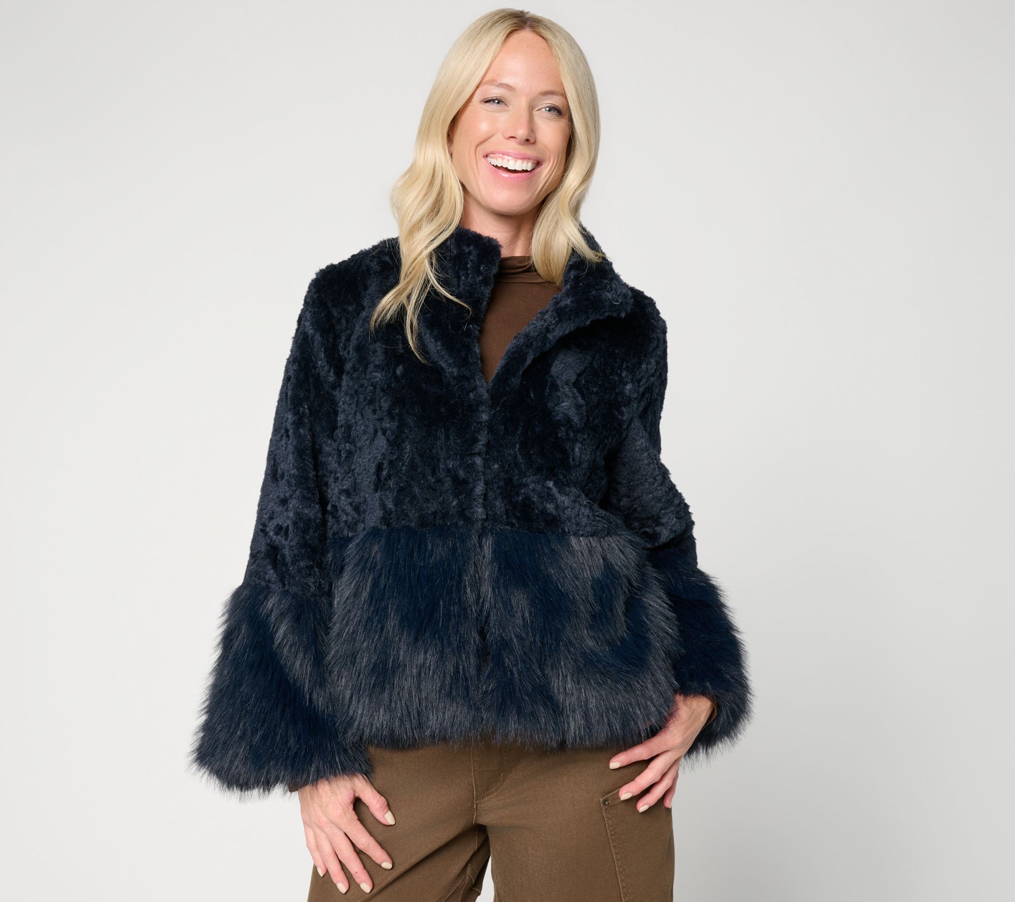 Carla Rockmore Collection Vintage Faux Fur Coat