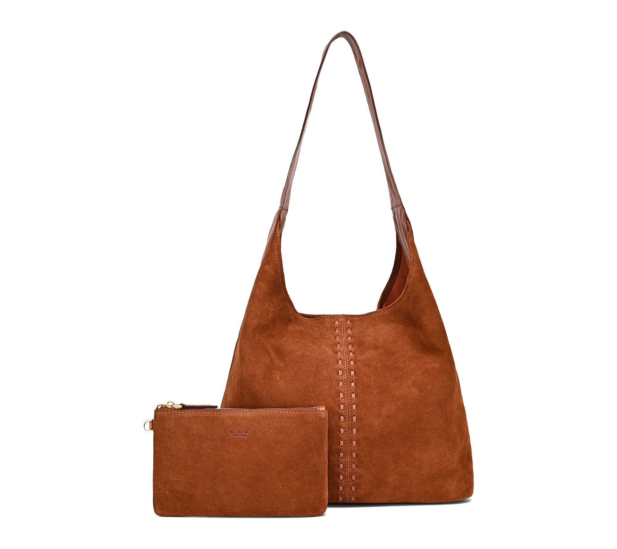 Old Trend Hydrangea Medium Classic Suede Hobo Bag