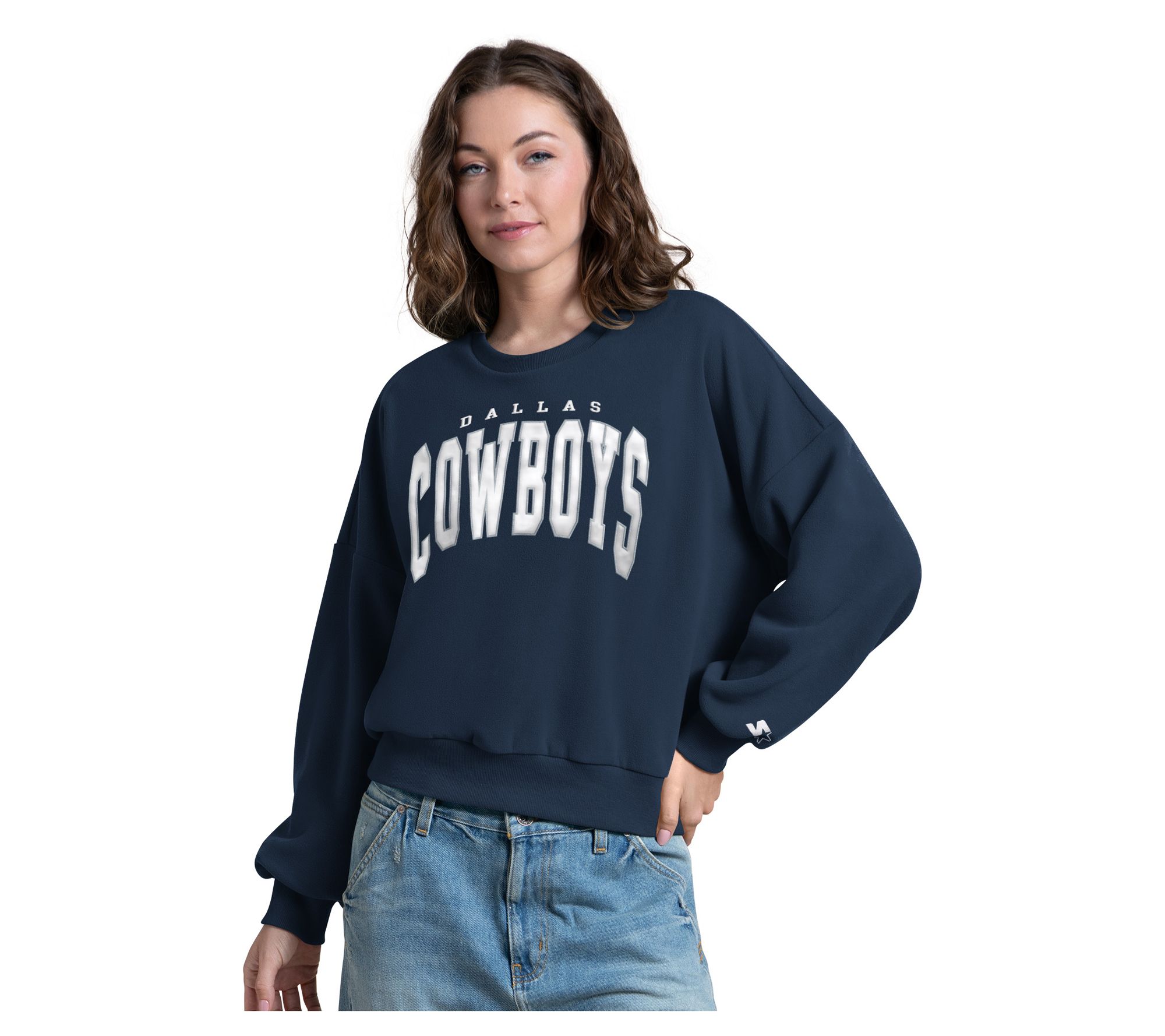  NFL Officially Licensed Dallas Women's Polar Fleece Crewneck
