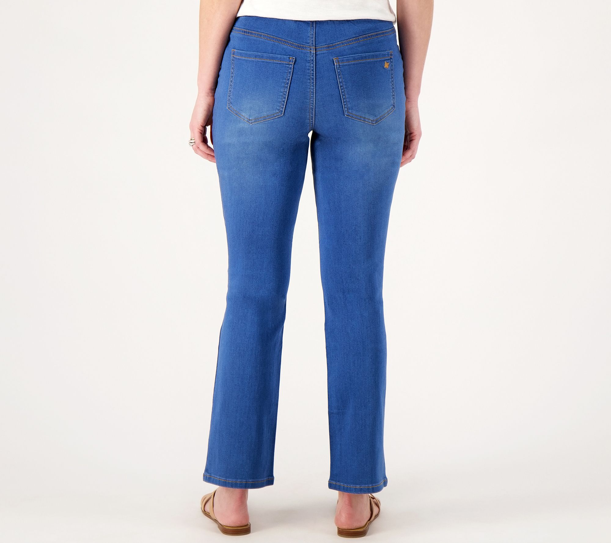 Joan Rivers Slim Bootcut Denim Jeans - QVC.com