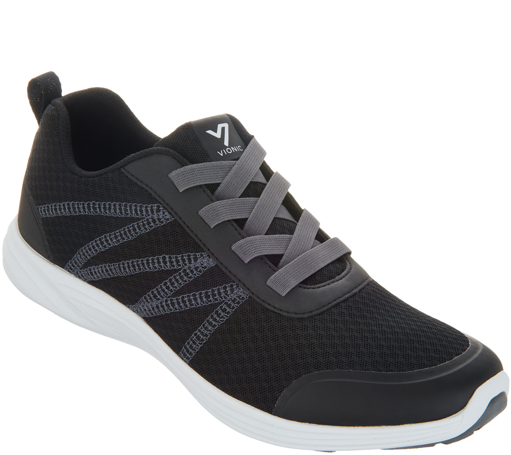 Vionic Mesh Gored-Lace Sneakers - Shay