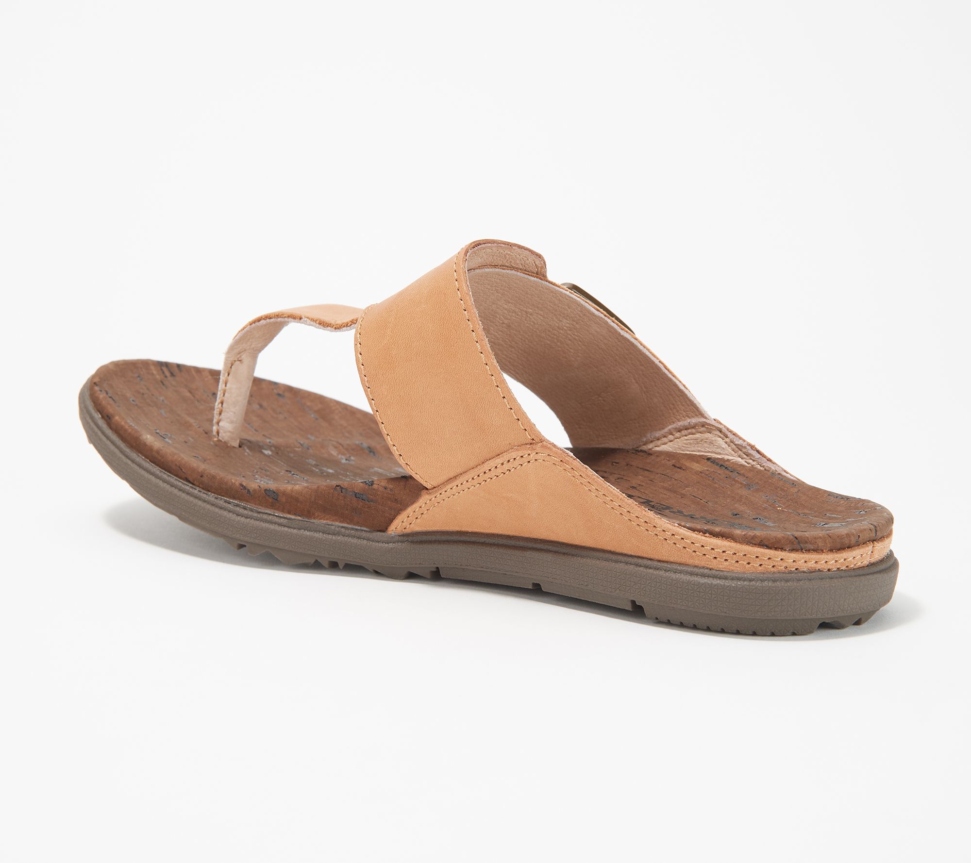 Merrell Leather Thong Sandals - Around Town Luxe Post - QVC.com
