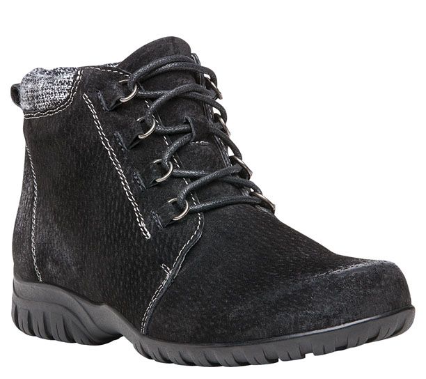 Propet Suede Ankle Boots - Delaney