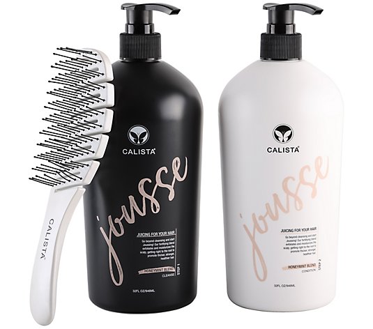 Calista Super-Size Jousse Cleanse & Condition Duo with Brush