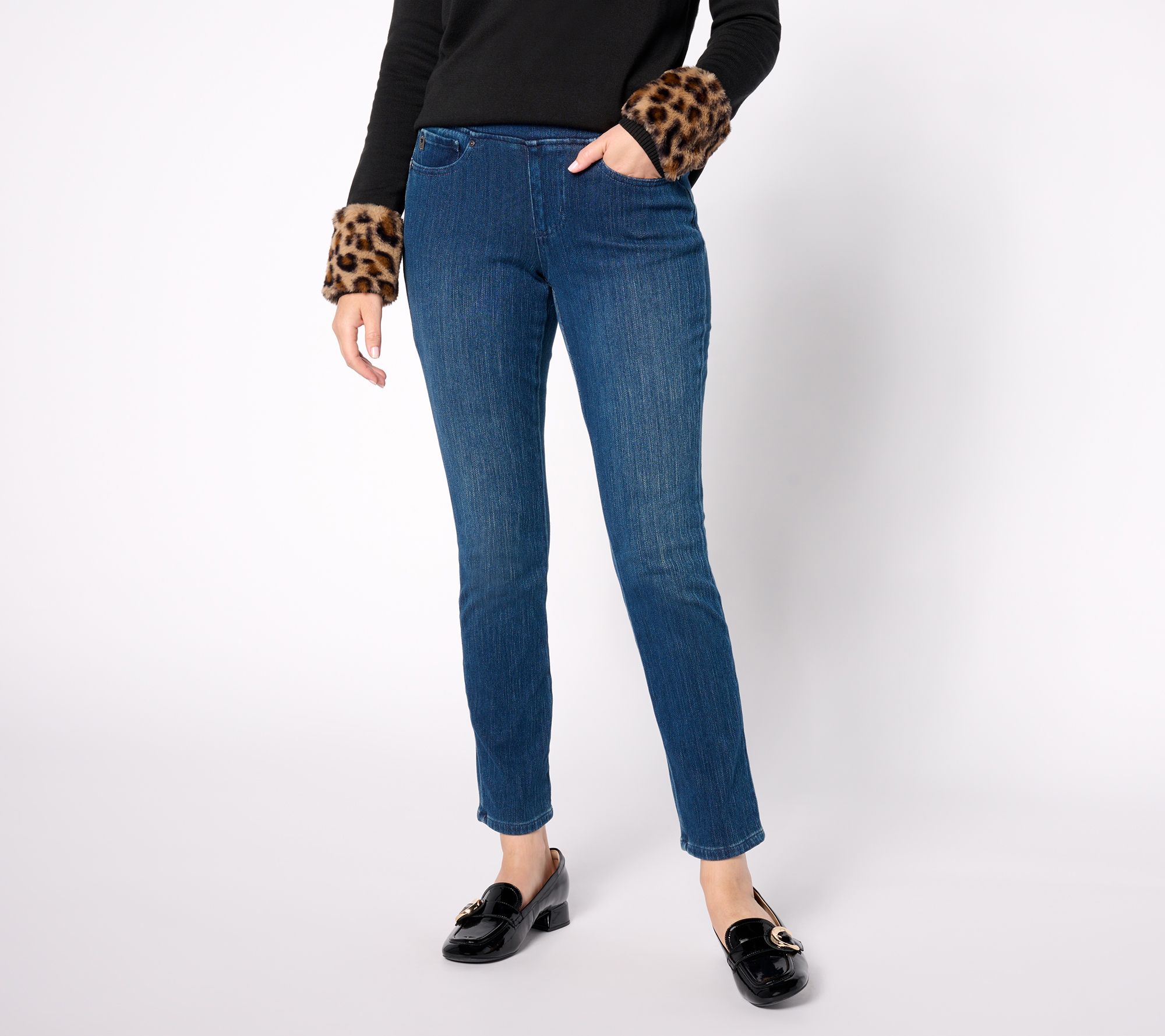 Belle by Kim Gravel Tall Flexibelle Belle Curve Slim-Leg Jeans