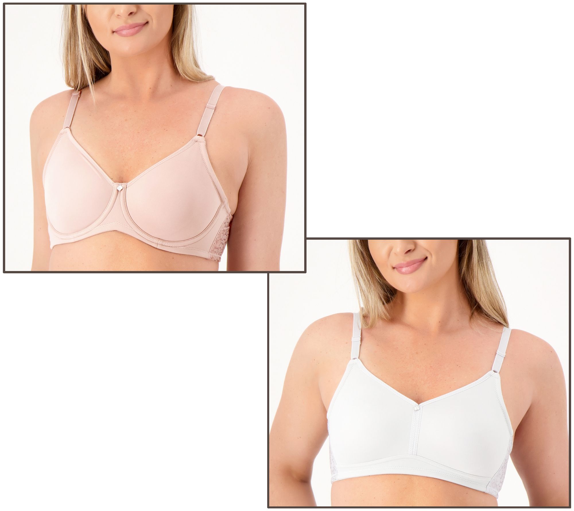 Breezies Bra 40D Beige Smoothing Lifting High Sides Triple Hook Wide Straps  – ASA College: Florida