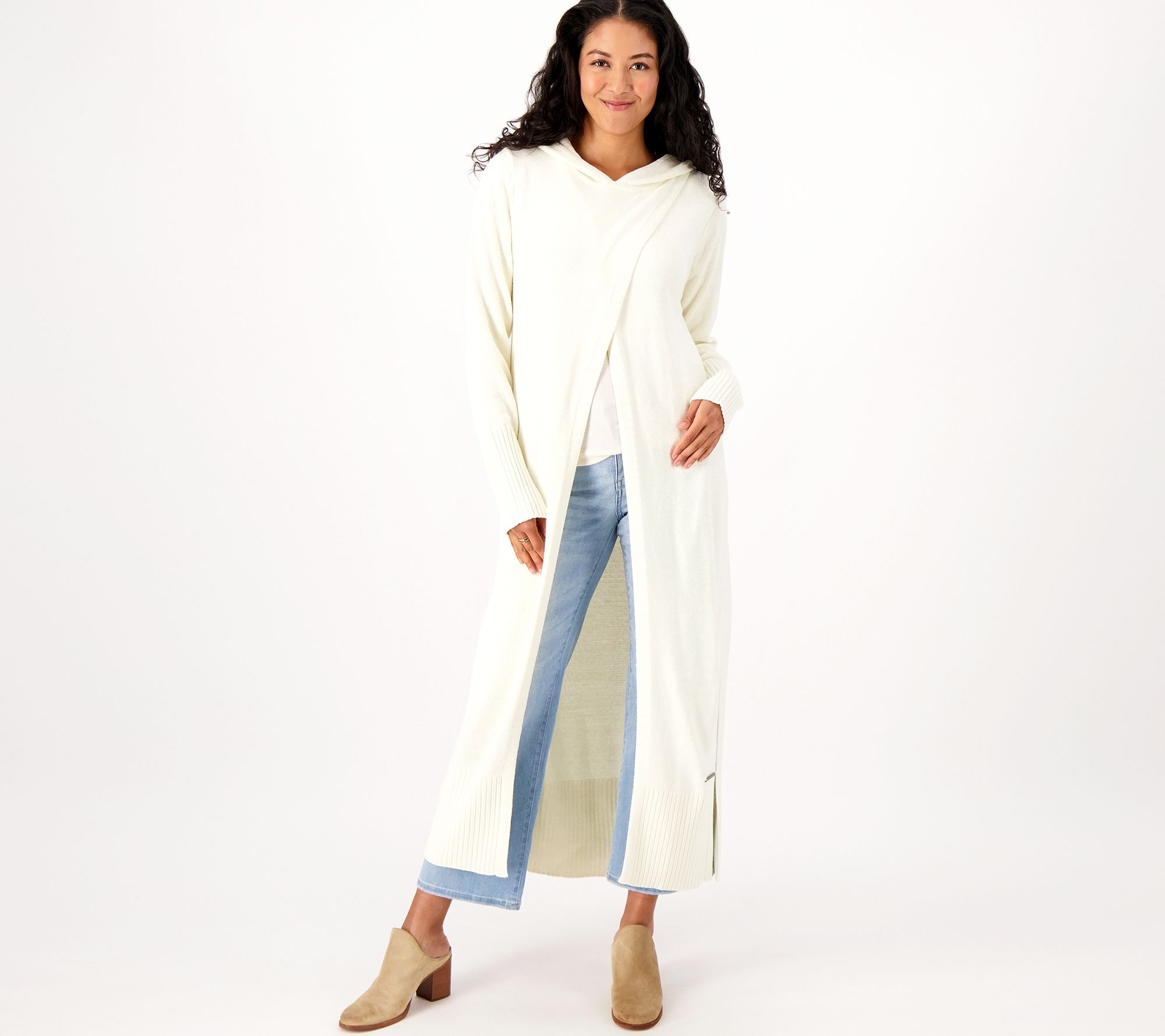 White 2024 maxi cardigan