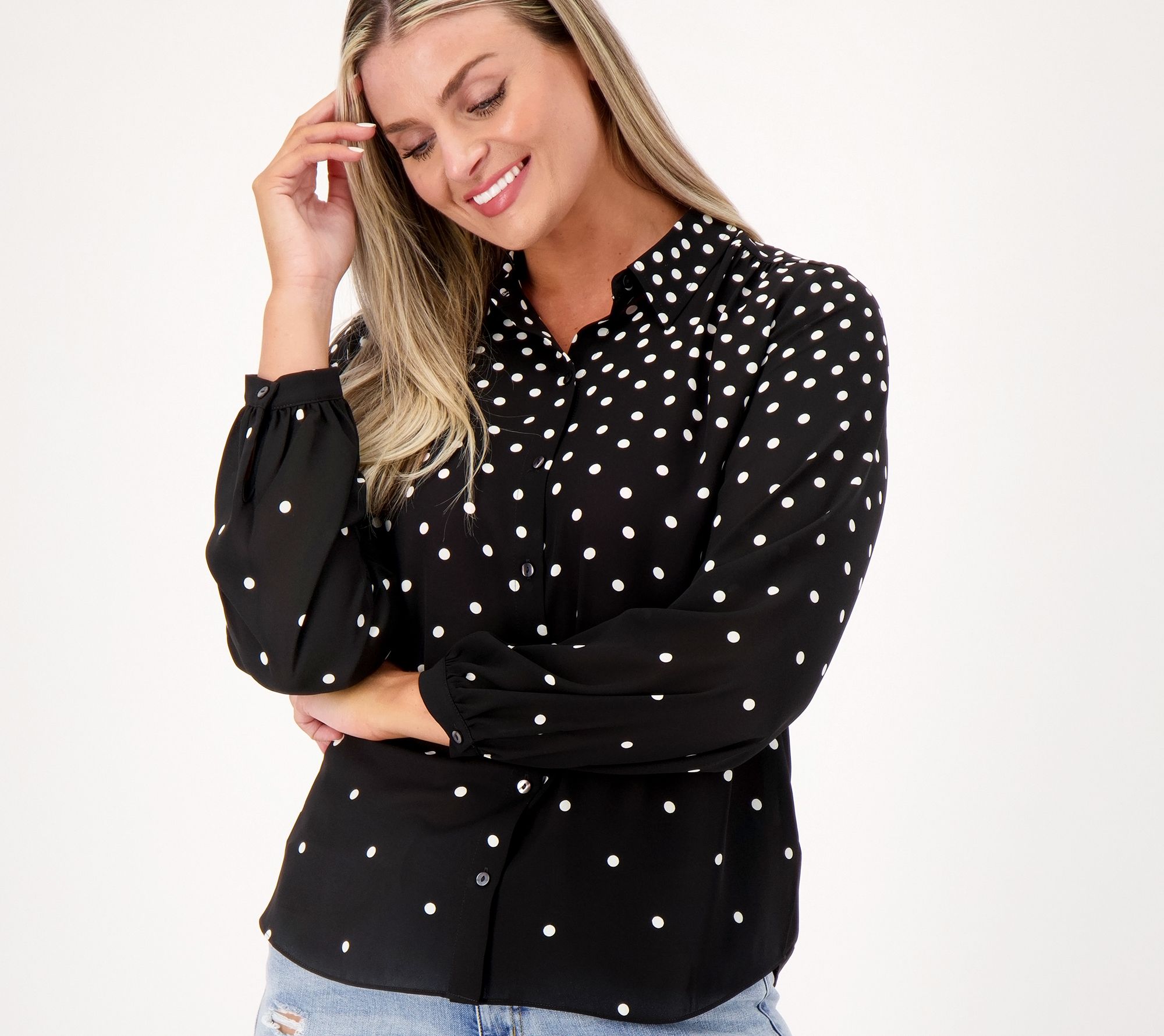 NYDJ Printed Modern Blouse