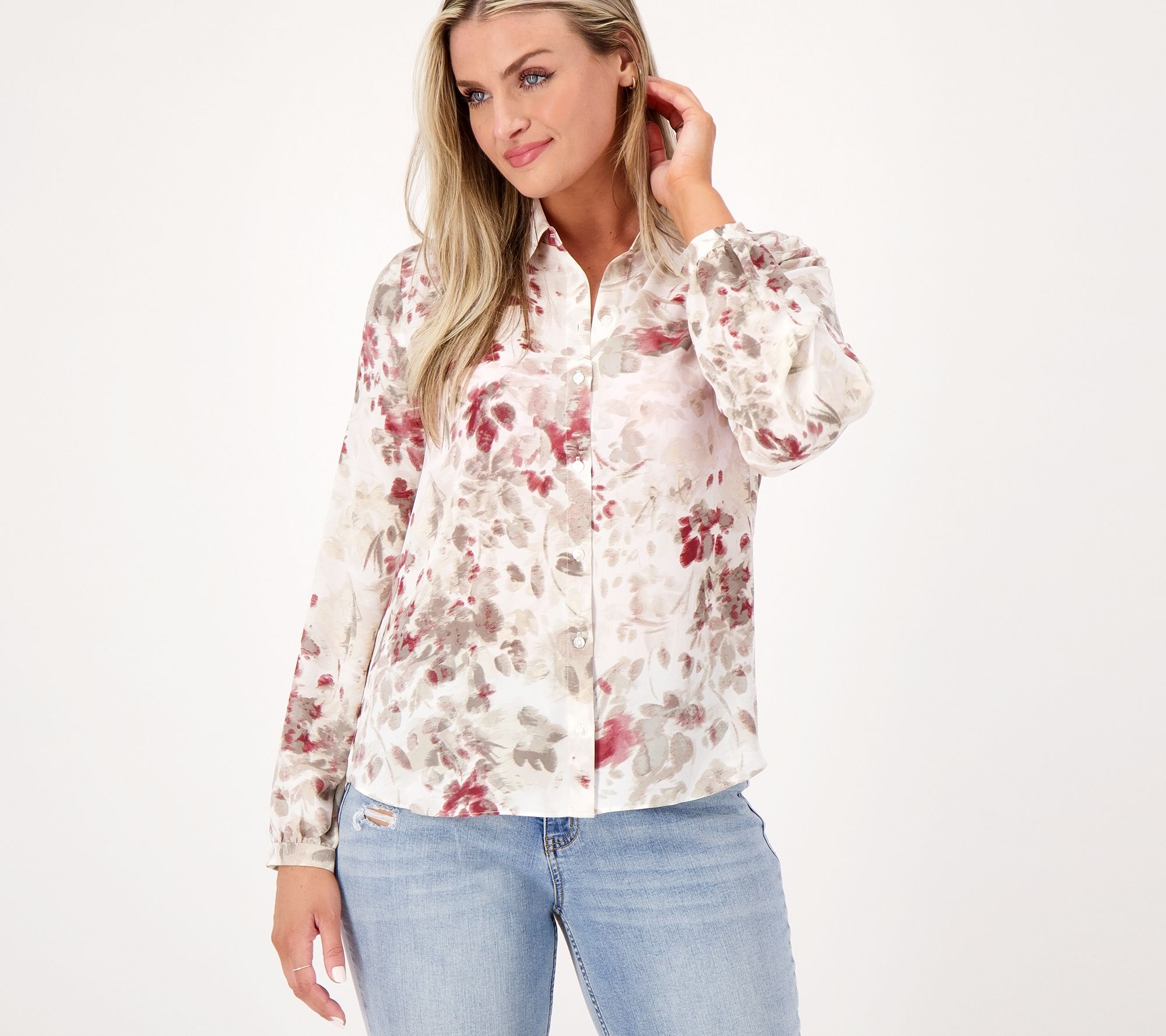 NYDJ Printed Modern Blouse