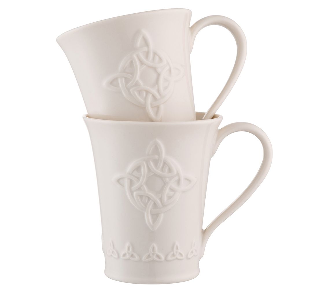 Belleek Trinity Knot Mug (Set of 2)