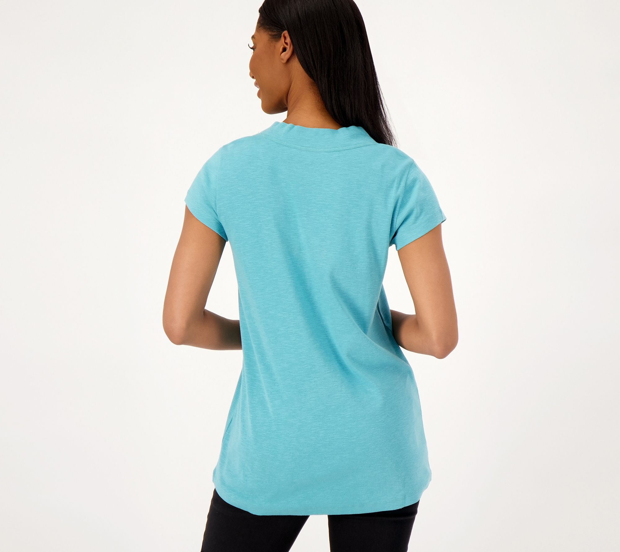 Denim & Co. Canyon Retreat Regular High-Low Relaxed Tunic - QVC.com