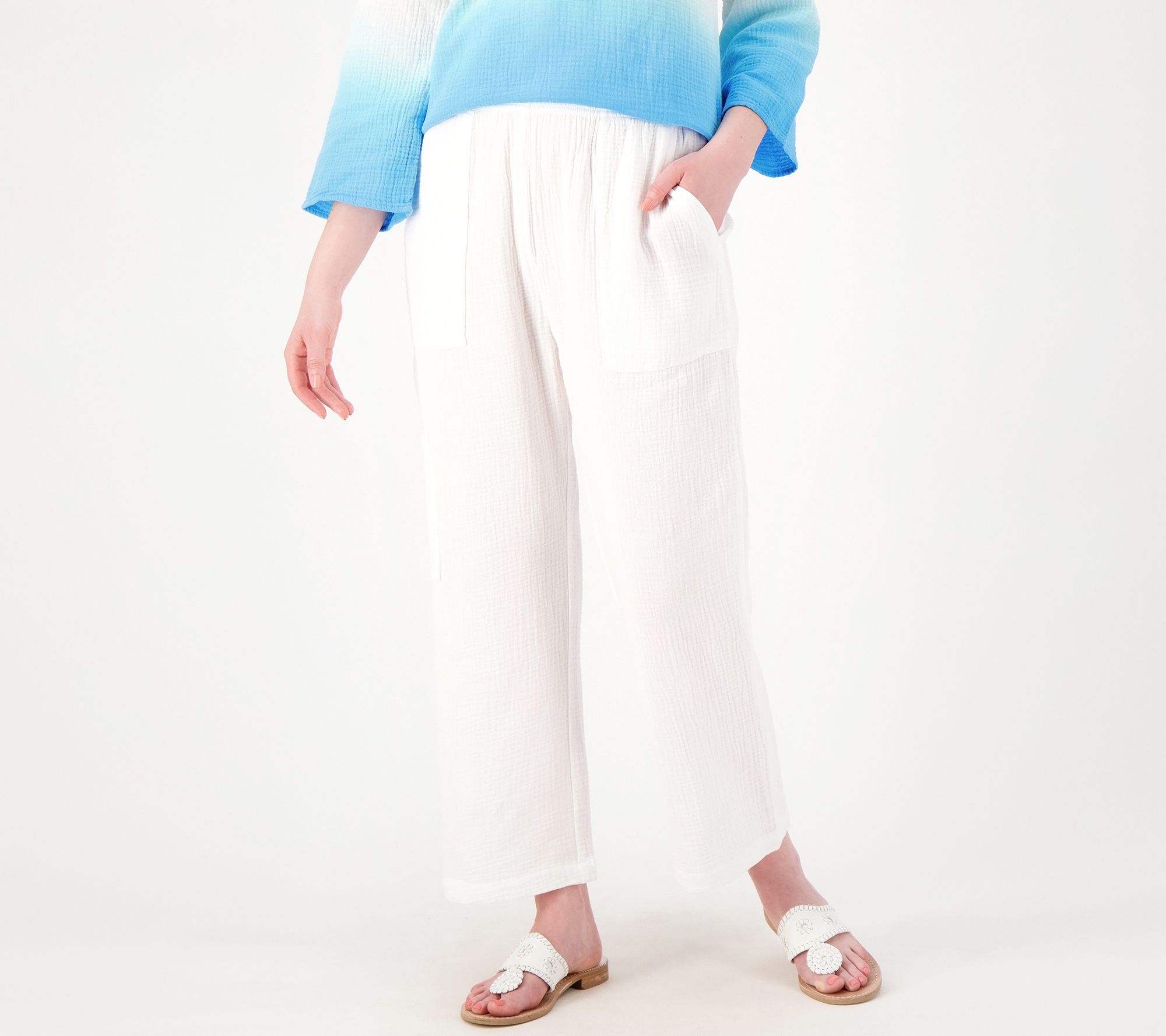 Peace Love World Boheme Regular Gauze Ankle Pants
