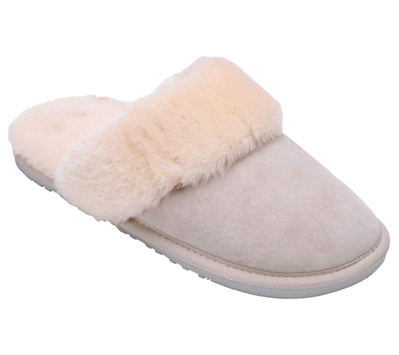Lamo Slip-On Fur-Lined Slipper - Ladies Scuff