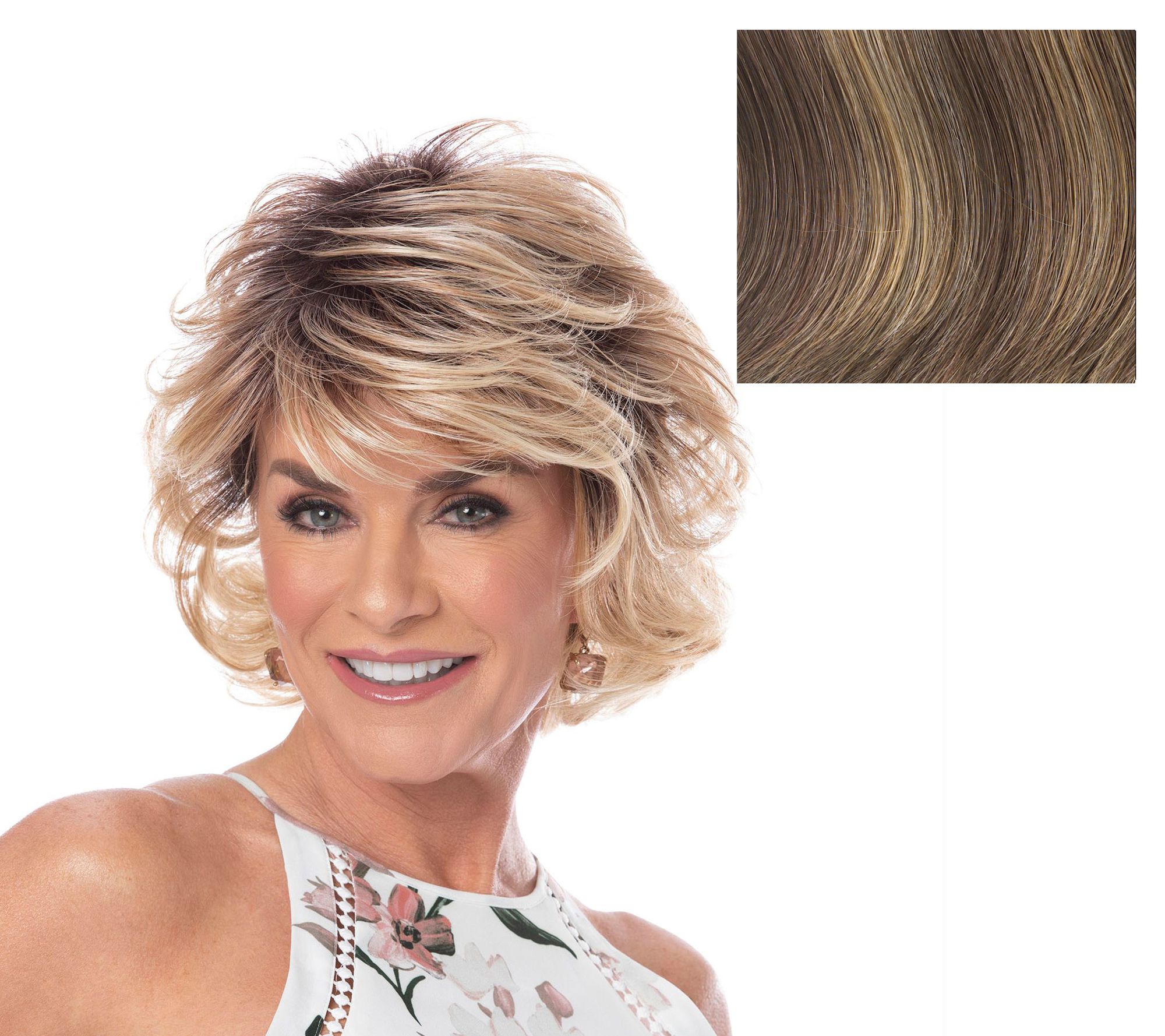 Toni Brattin Alluring Mid-Length Wig with Styleable Fiber
