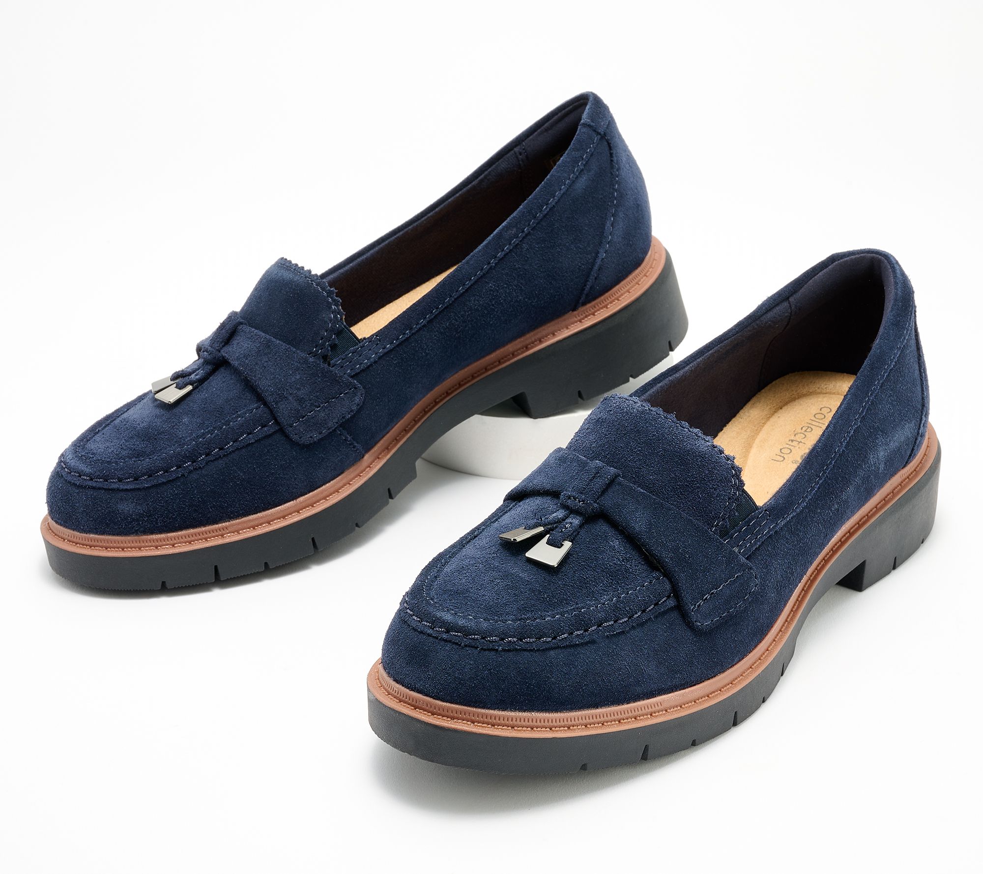 Clarks Collection Leather Loafer with Tassel - Westlynn Bella