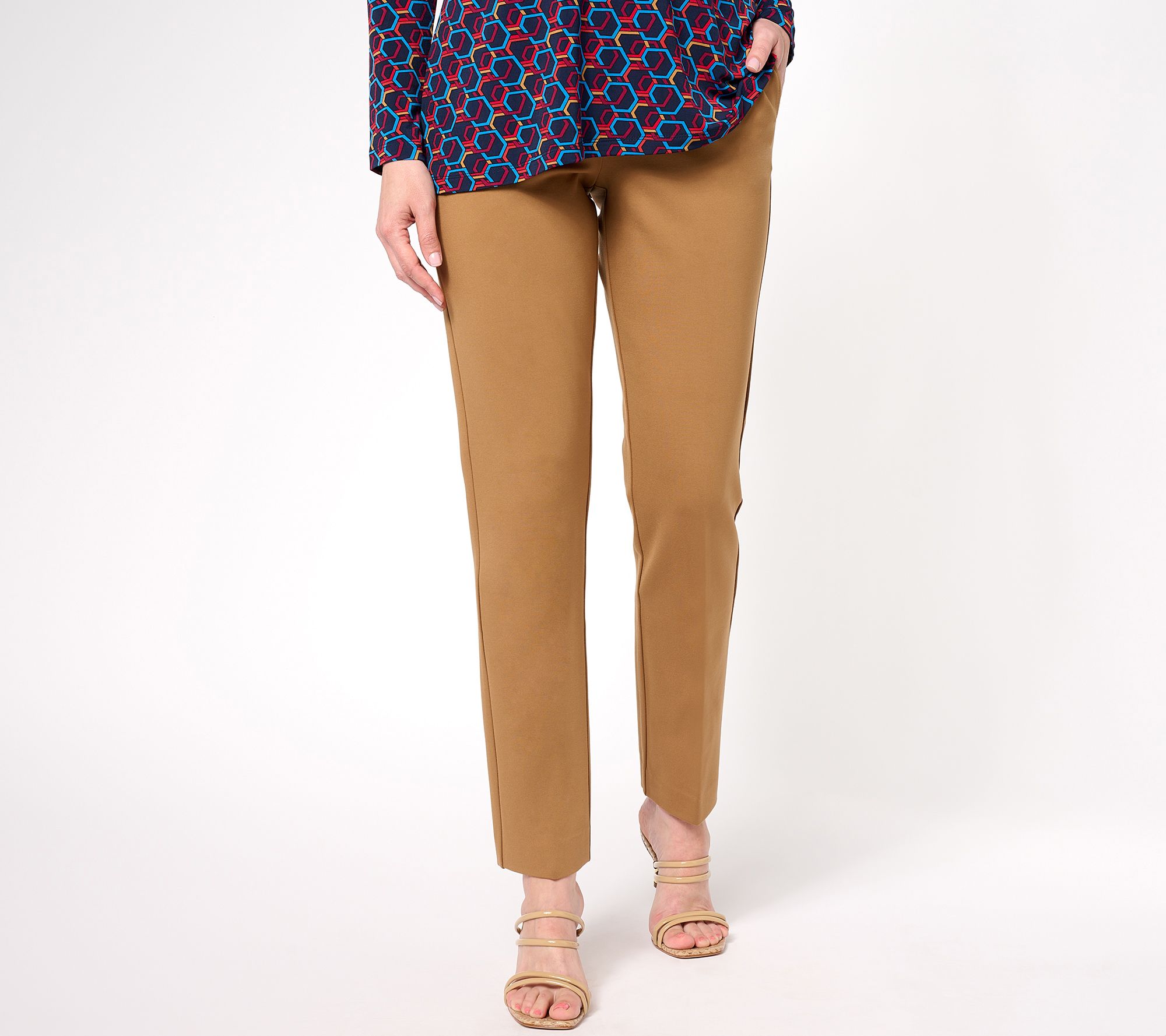 "As Is" Tailored by Susan Graver Regular Ponte Trousers