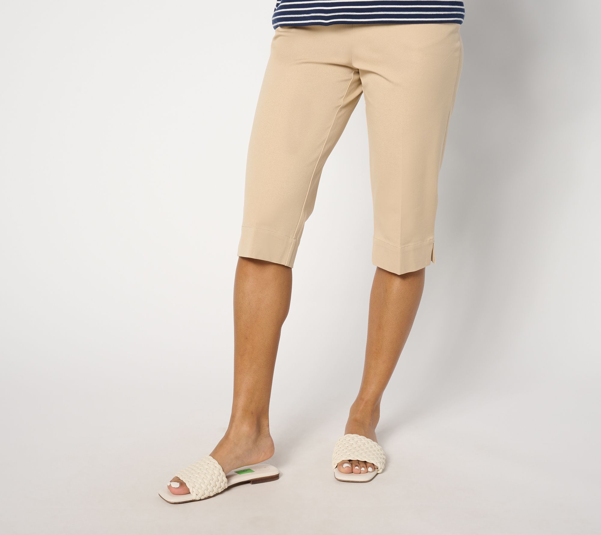 Isaac Mizrahi Live! Regular 24/7 Stretch Pedal Pusher w/ Pockets
