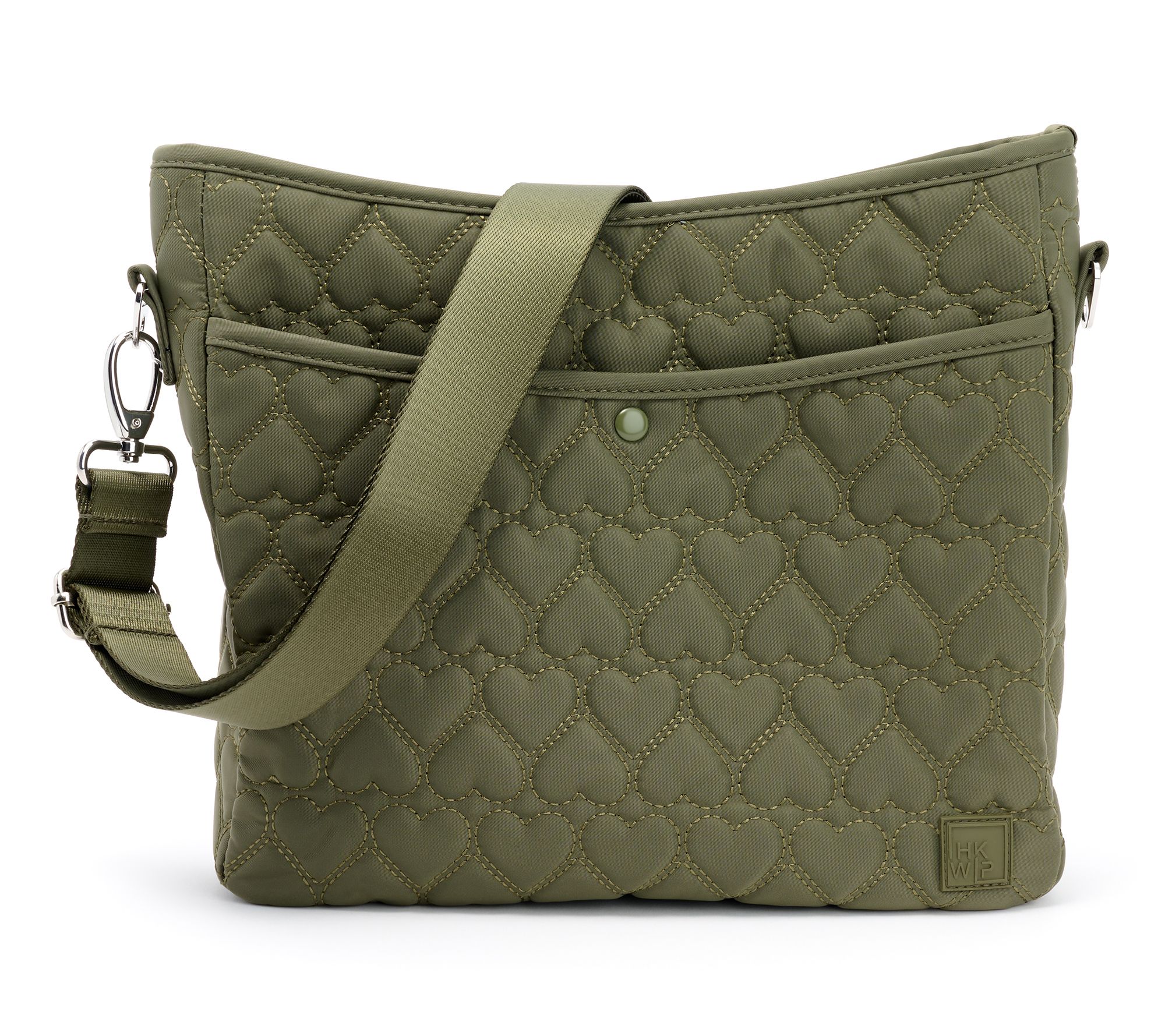 IHKWIP More Love Heart Quilted Messenger Crossbody