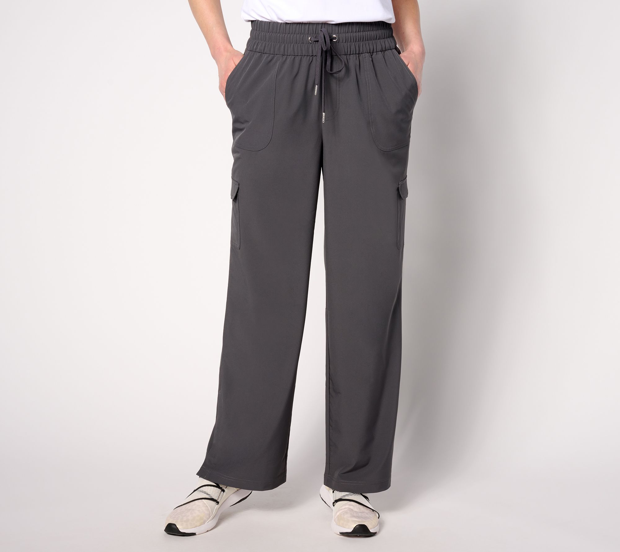 "As Is" zuda Petite Stretch Woven Cargo Pant
