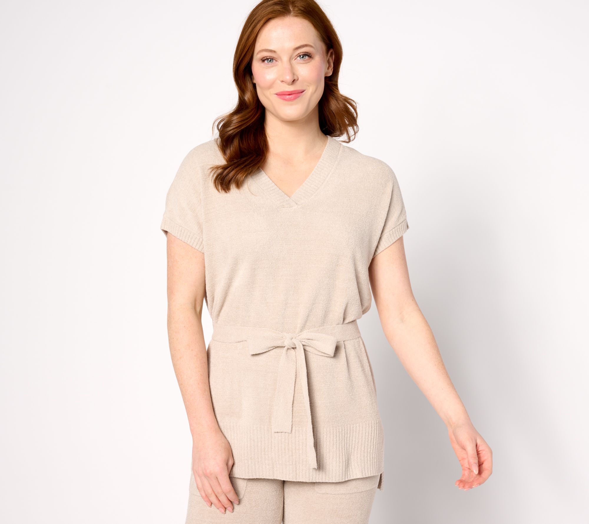"As Is" Barefoot Dreams CozyChic UltraLite High Low Tunic