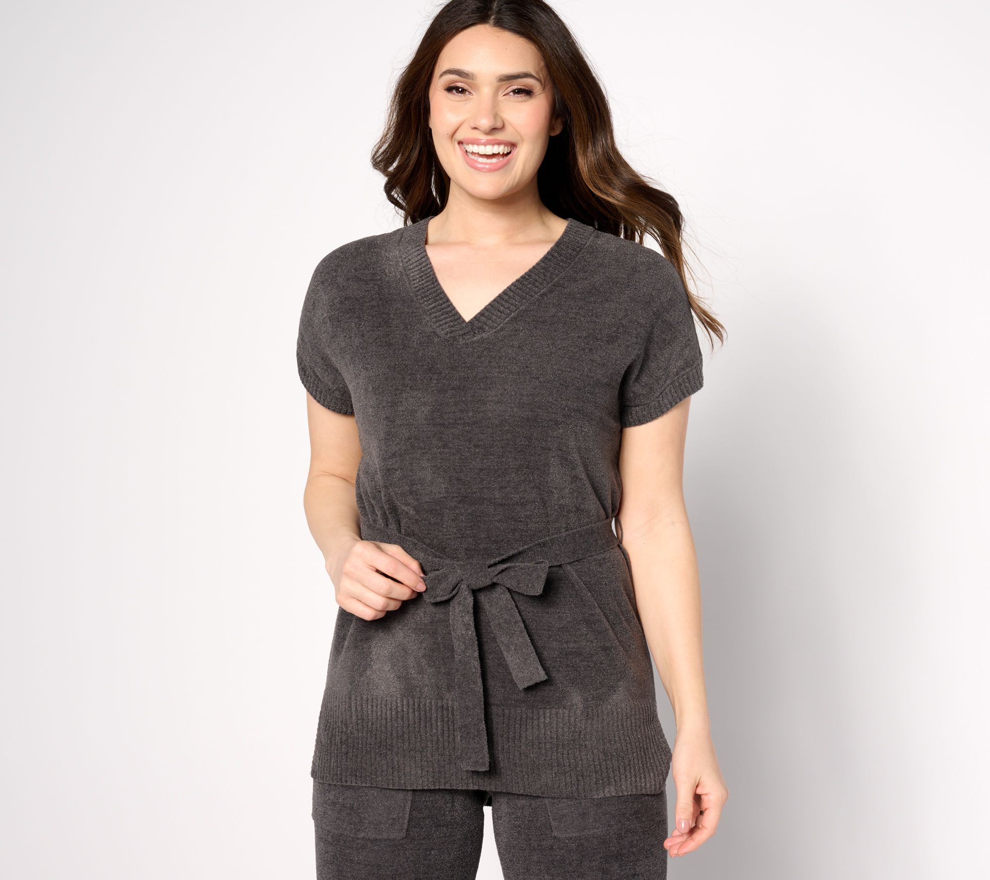 "As Is" Barefoot Dreams CozyChic UltraLite High Low Tunic