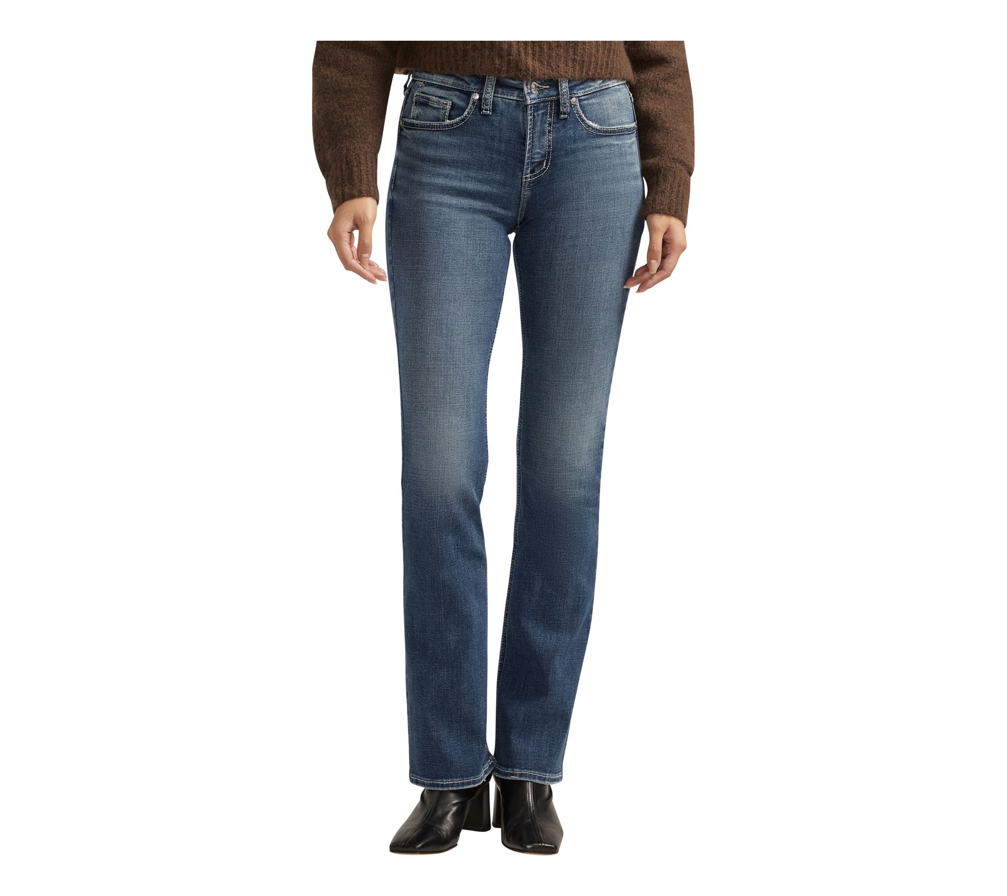 Silver Jeans Co. Suki Mid Rise Slim Bootcut Indigo Jeans